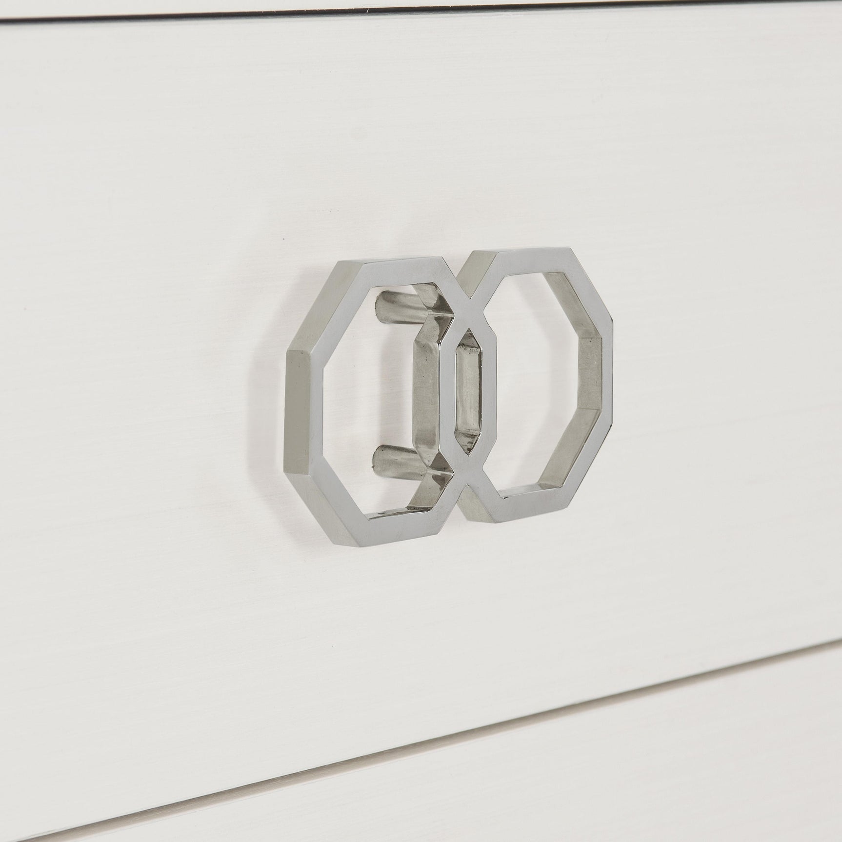 Silhouette Eggshell/Onyx Nightstand - Ornate Home