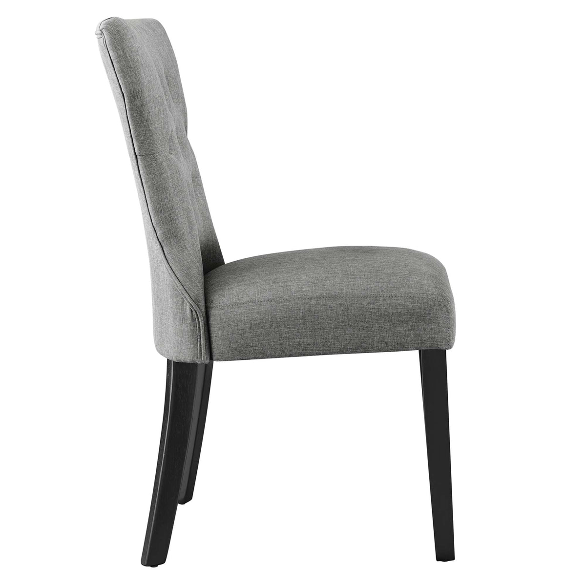 Silhouette Light Gray Dining Side Chair - Ornate Home