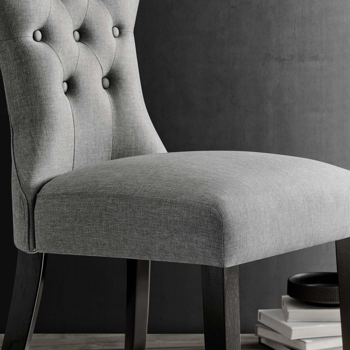 Silhouette Light Gray Dining Side Chair - Ornate Home