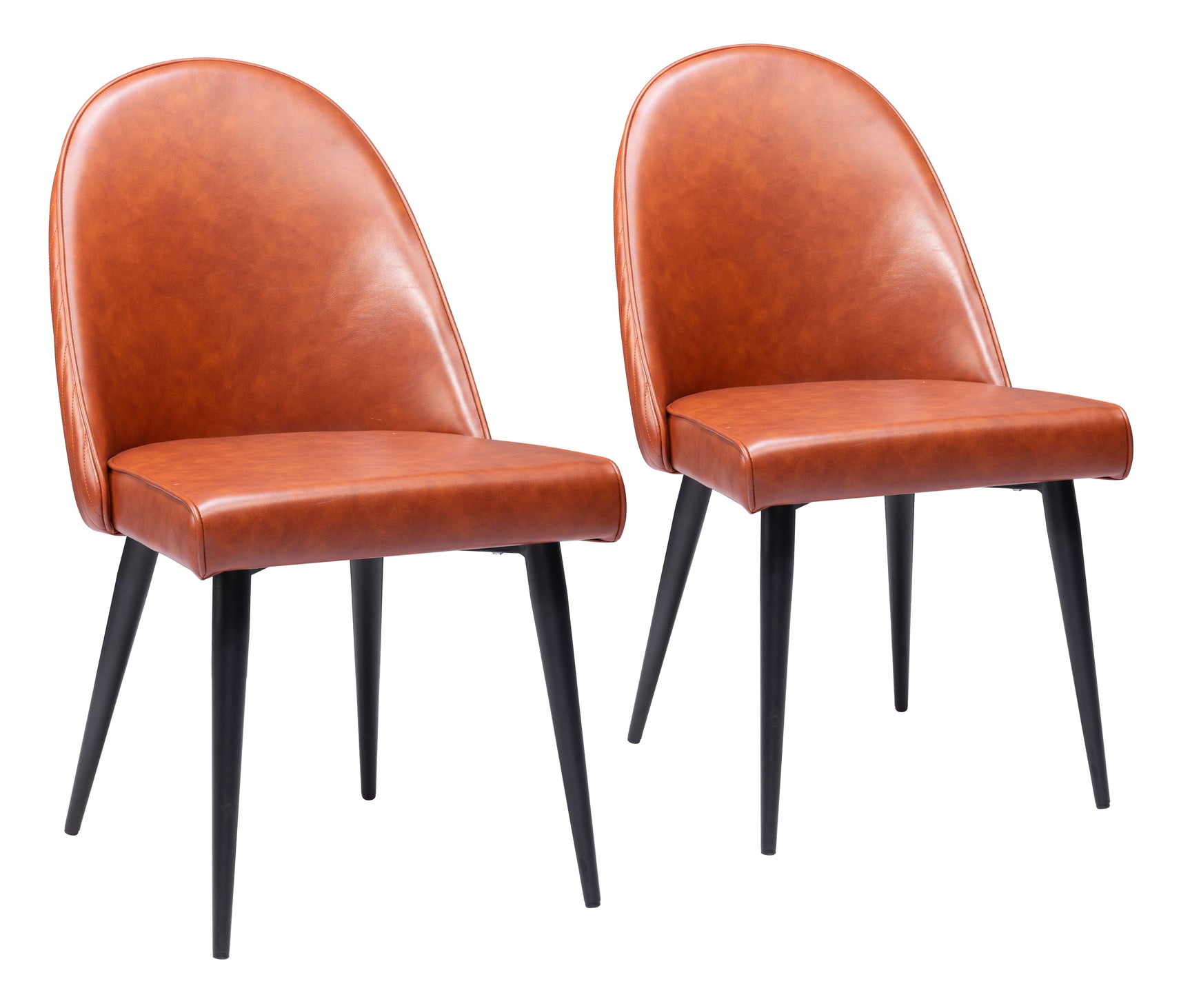 Silloth Brown Armless Dining Chair (Set of 2) - Ornate Home