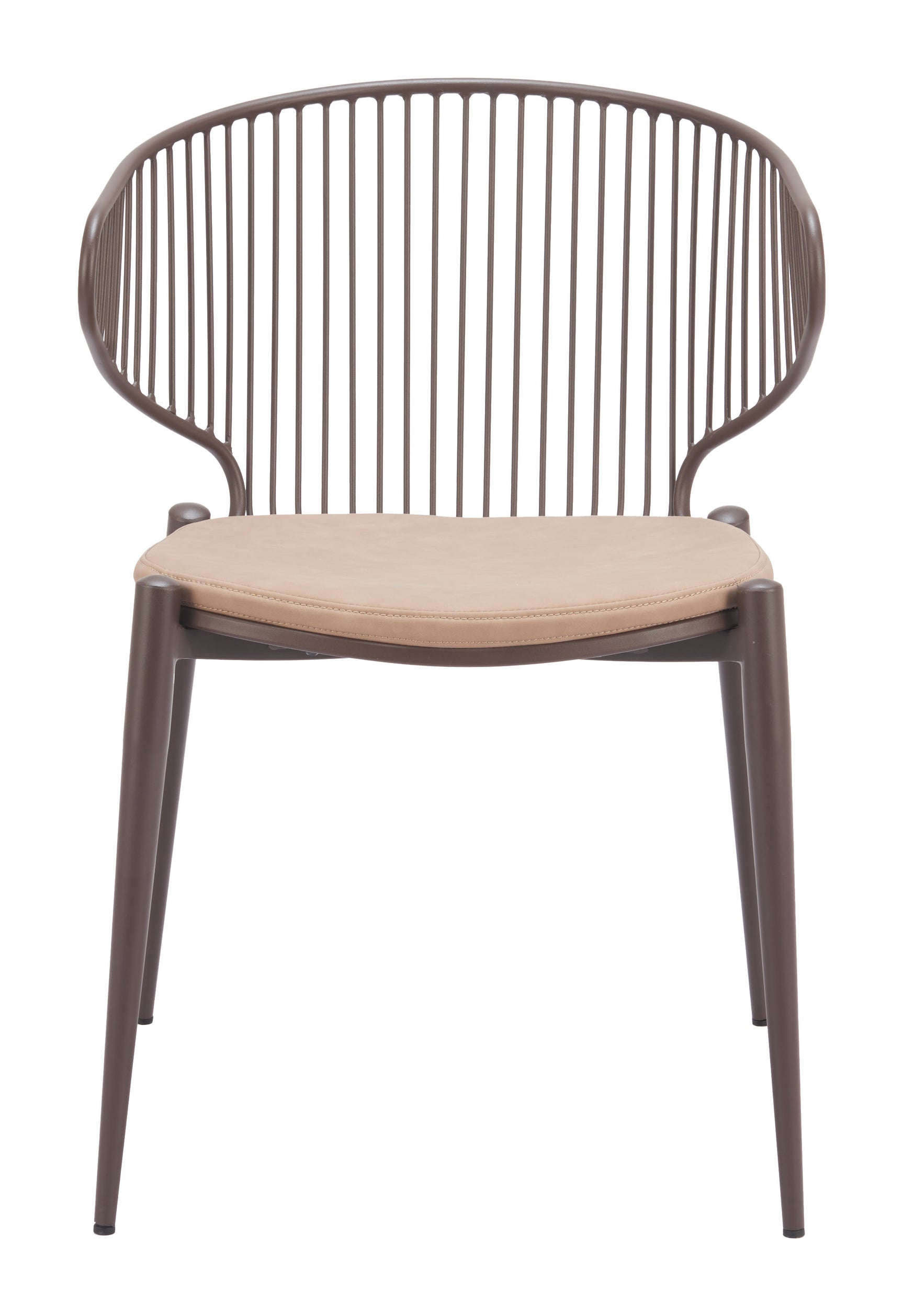 Silues Taupe & Brown Dining Chair (Set of 2)