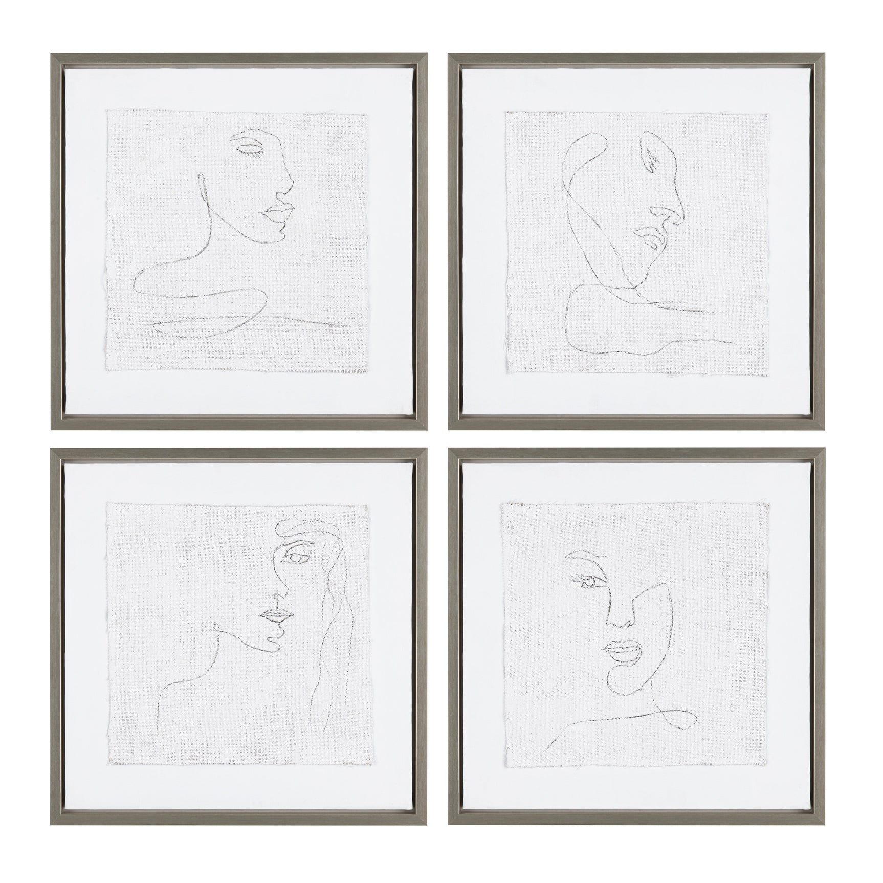 Silver Expressions White Canvas