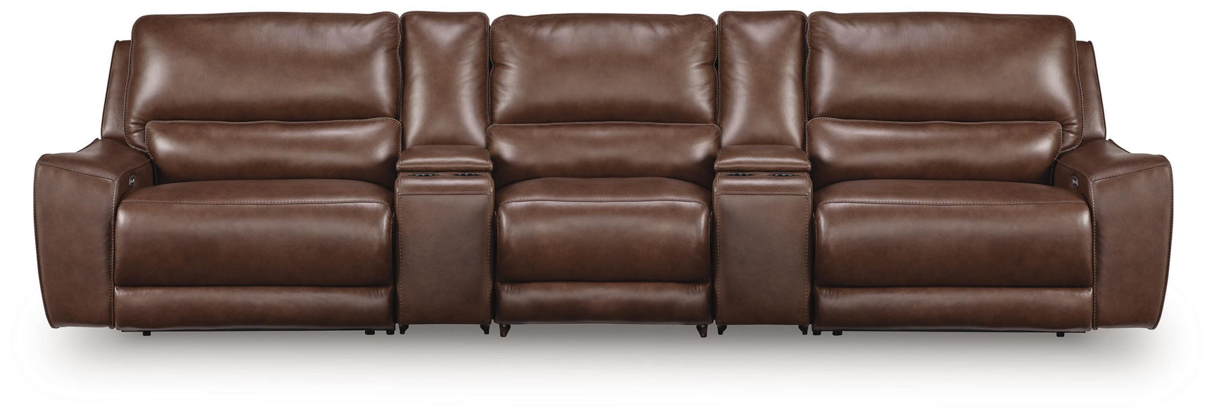 Silverbrooke Canyon 5-Piece Reclining Sectional with Storage Consoles (Online Special Price)