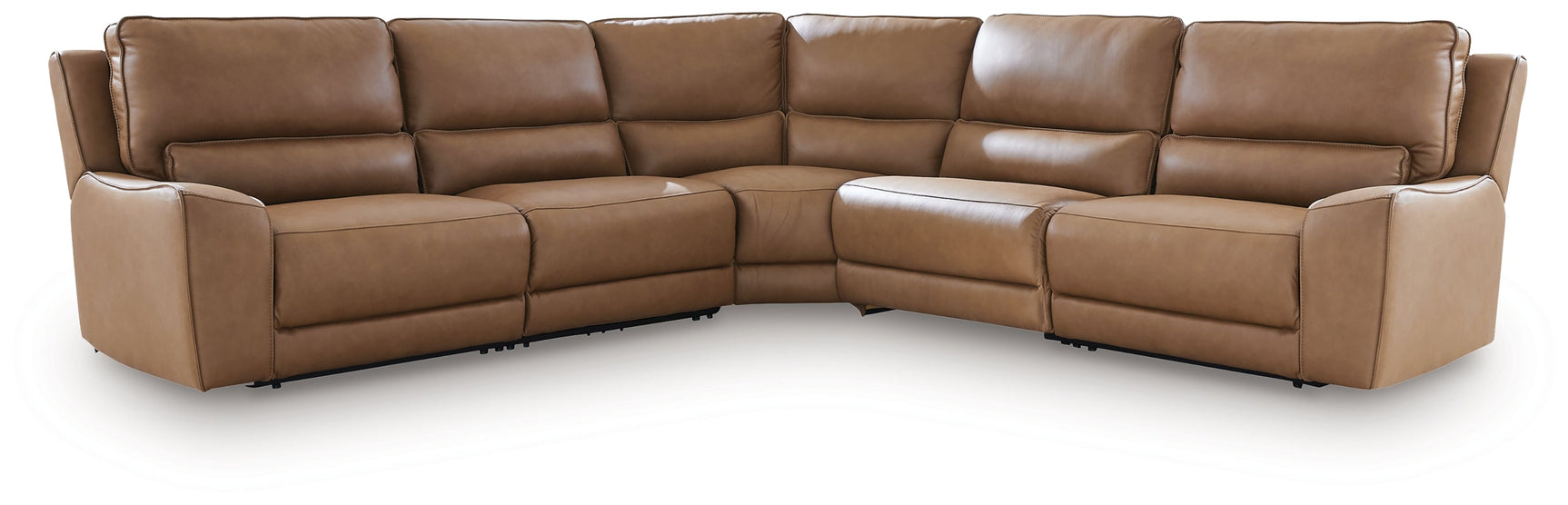 Silverbrooke Caramel 5-Piece Power Reclining Sectional - Ornate Home