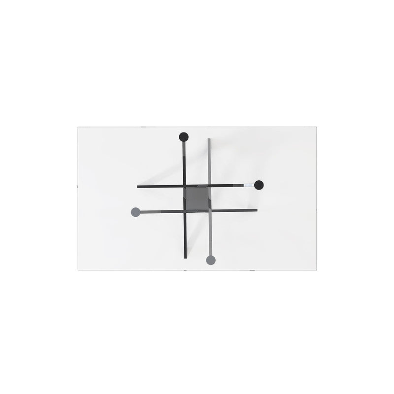 Silveria Chrome/Black 5 Pc. Dining Table Set - Ornate Home