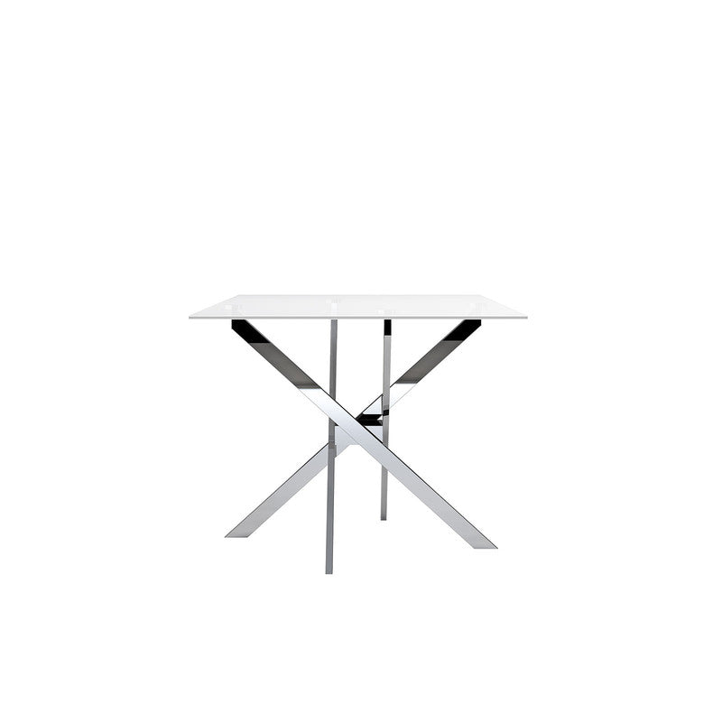 Silveria Chrome Dining Table - Ornate Home