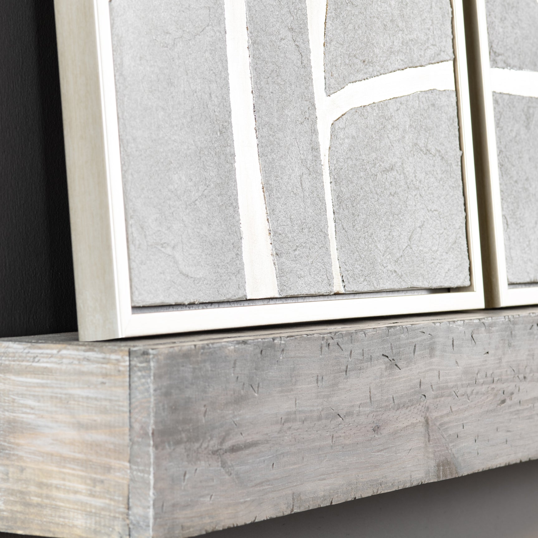 Silverlines Silver/White Canvas