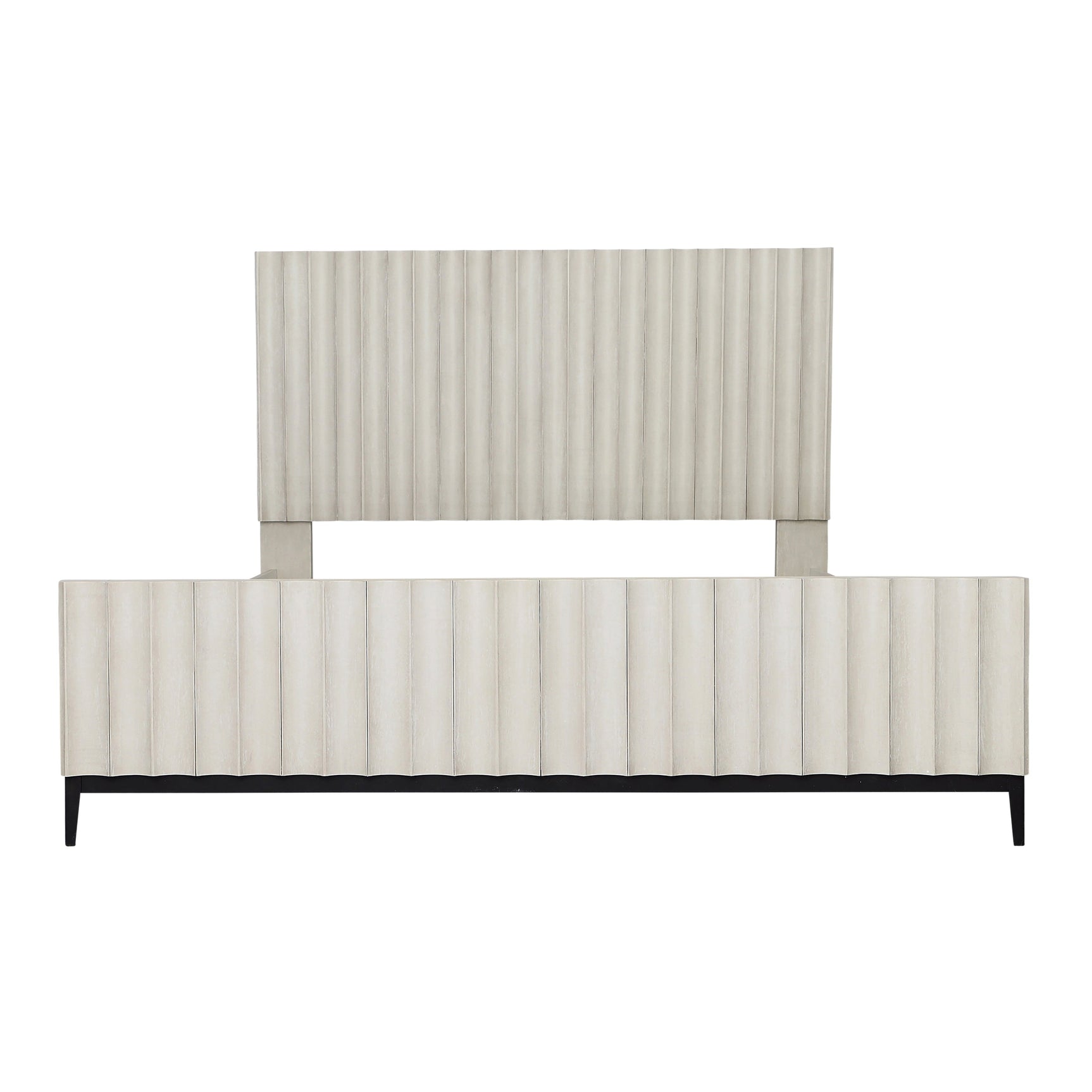 Silvia Light Gray Wash Bed - Ornate Home