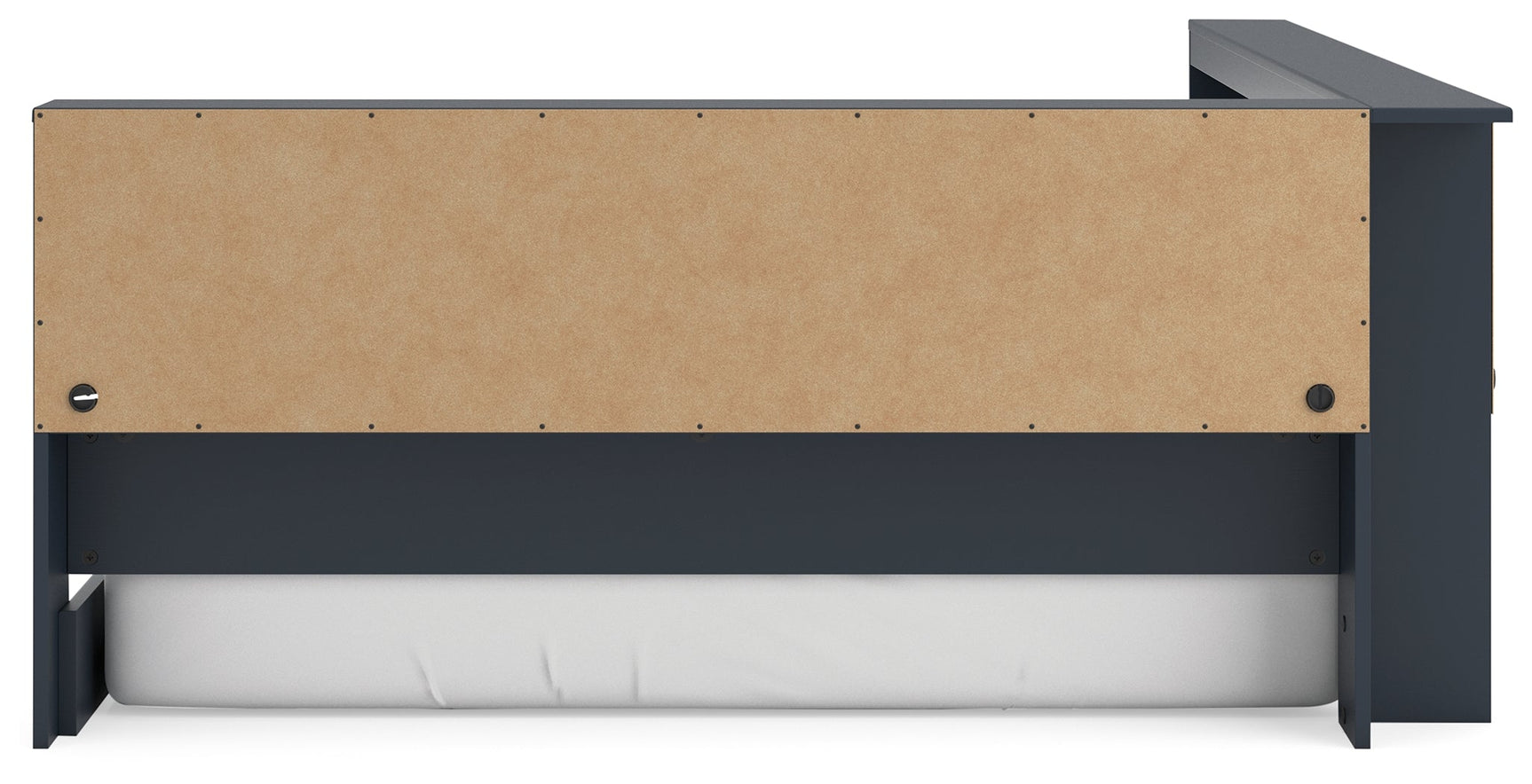 Simmenfort Navy Blue Full Bookcase Storage Youth Bed - Ornate Home