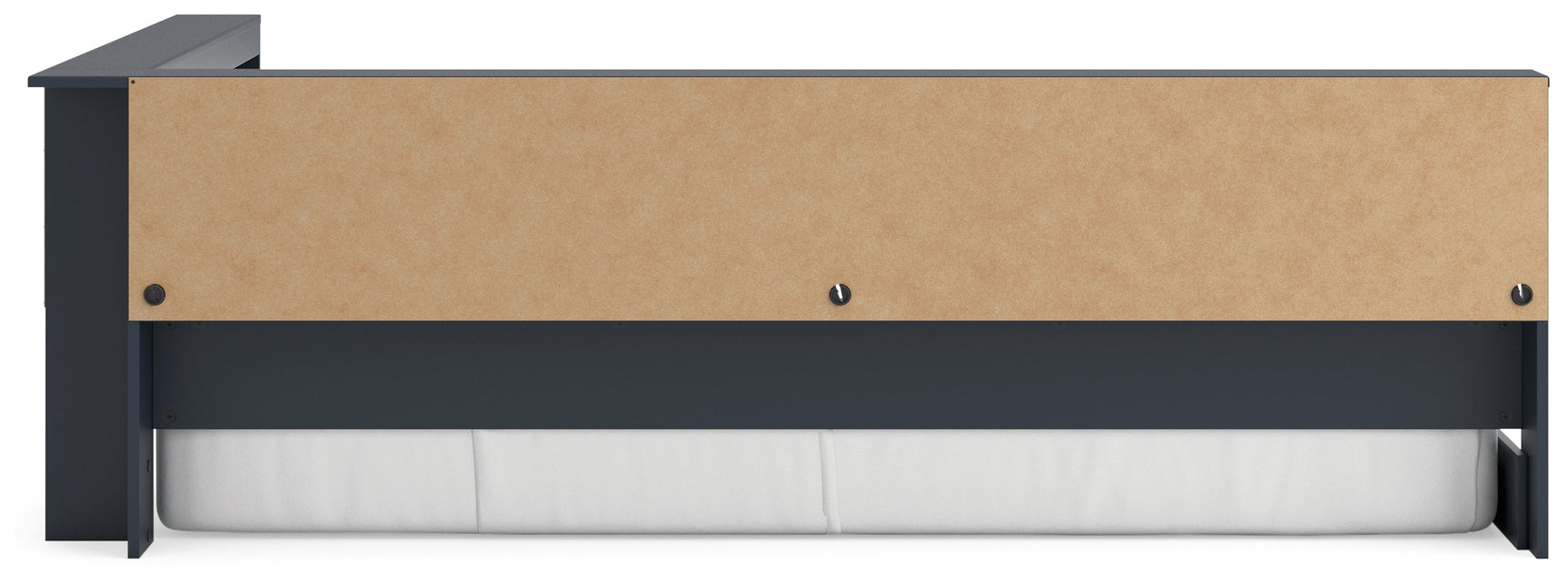 Simmenfort Navy Blue Full Bookcase Storage Youth Bed - Ornate Home