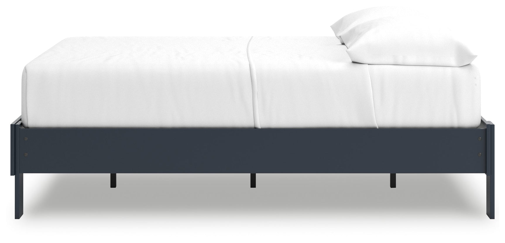 Simmenfort Navy Blue Full Platform Bed (Online Special Price) - Ornate Home