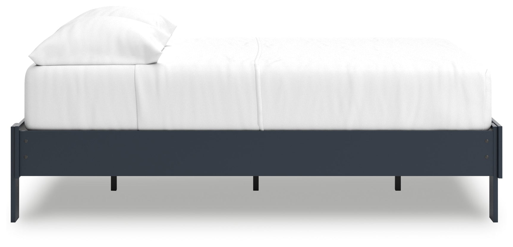 Simmenfort Navy Blue Full Platform Bed (Online Special Price) - Ornate Home