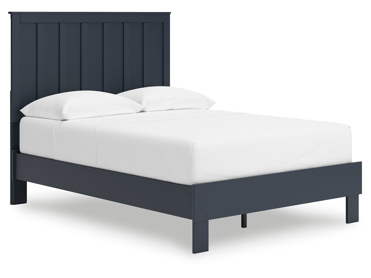 Simmenfort Navy Blue Full Platform Bed (Online Special Price) - Ornate Home