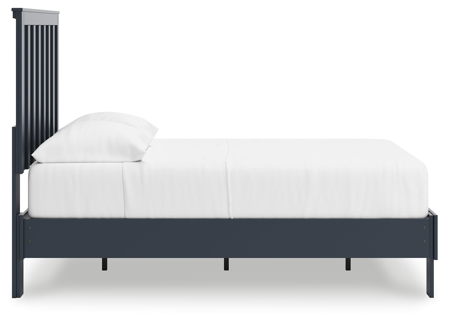 Simmenfort Navy Blue Full Platform Bed (Online Special Price) - Ornate Home