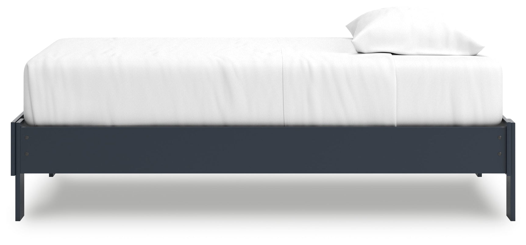 Simmenfort Navy Blue Twin Platform Bed (Online Special Price) - Ornate Home