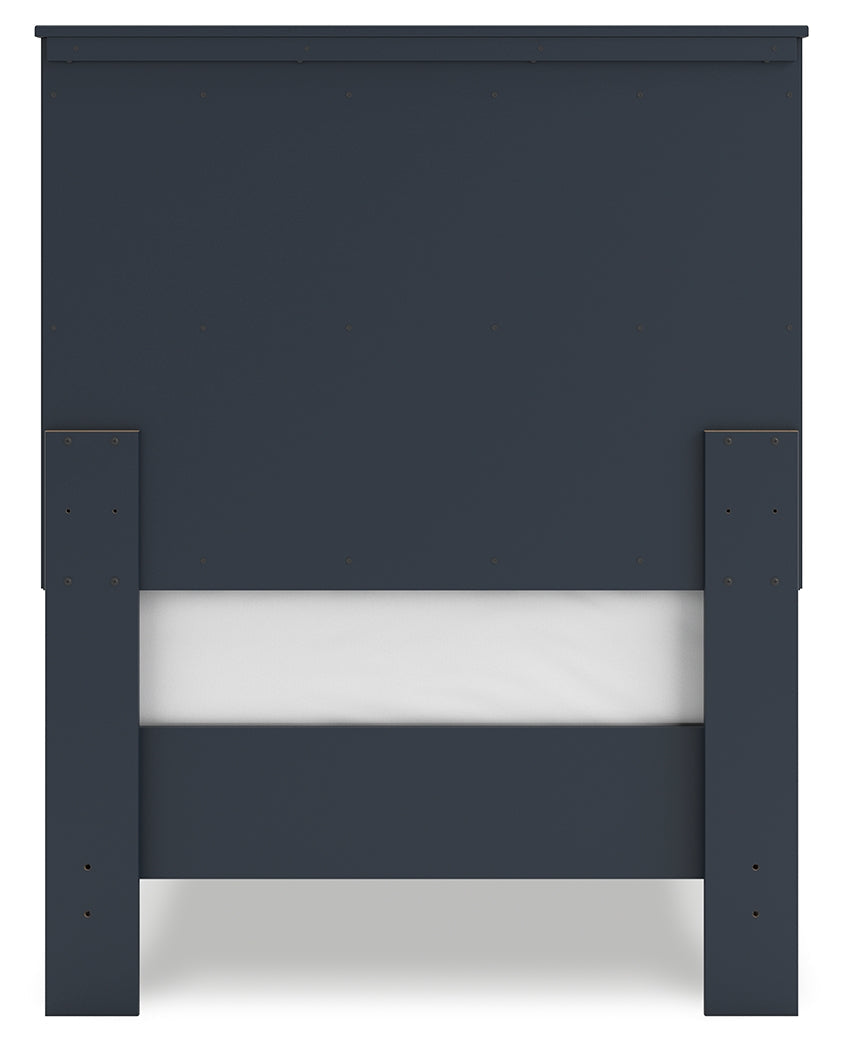 Simmenfort Navy Blue Twin Platform Youth Bed (Online Special Price) - Ornate Home