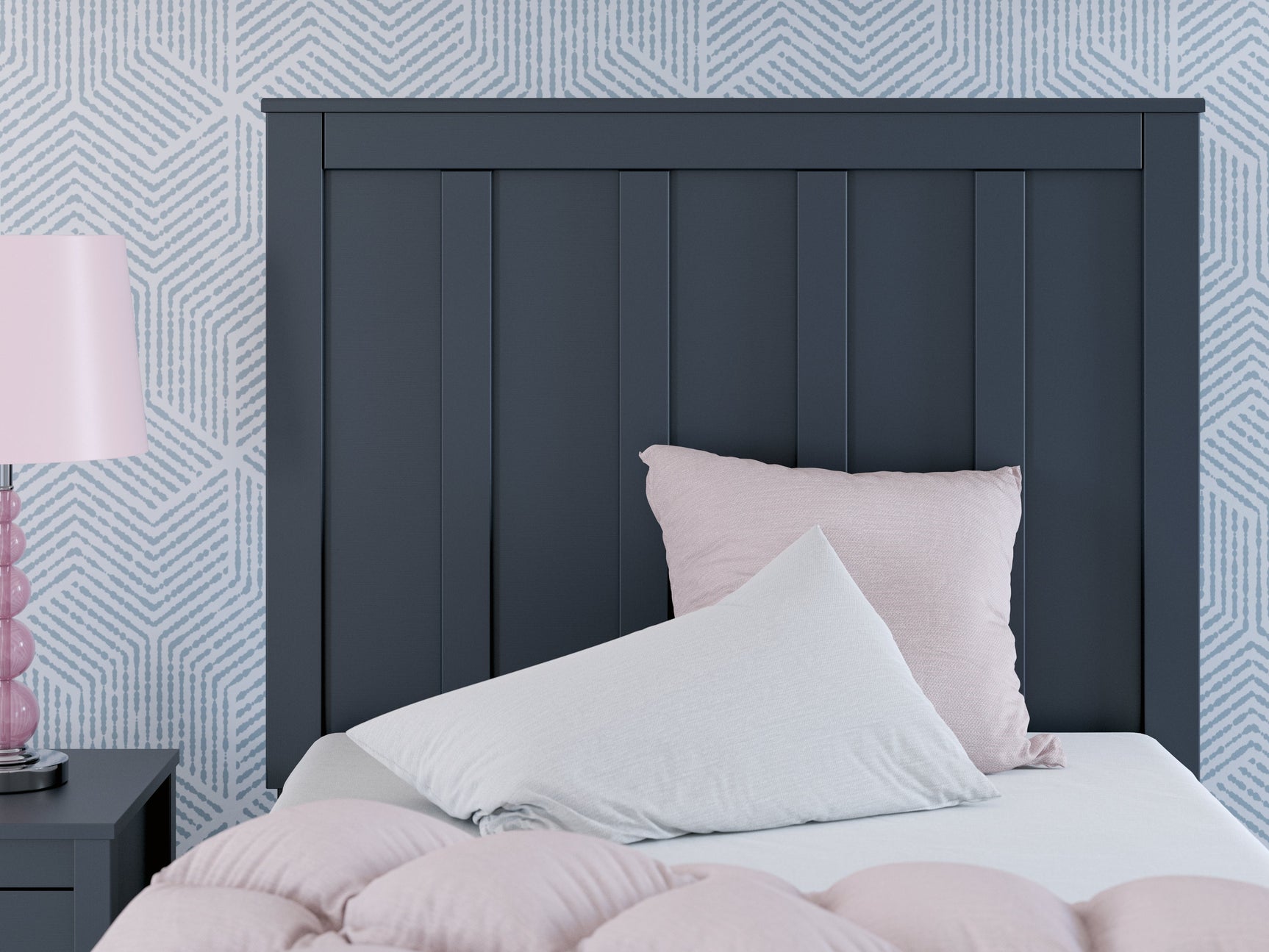 Simmenfort Navy Blue Twin Platform Youth Bed (Online Special Price) - Ornate Home