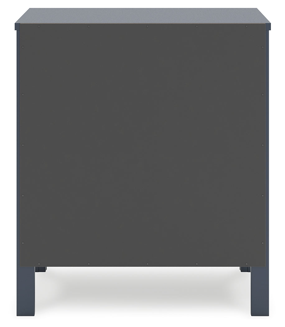 Simmenfort Navy Blue Two Drawer Nightstand - Ornate Home