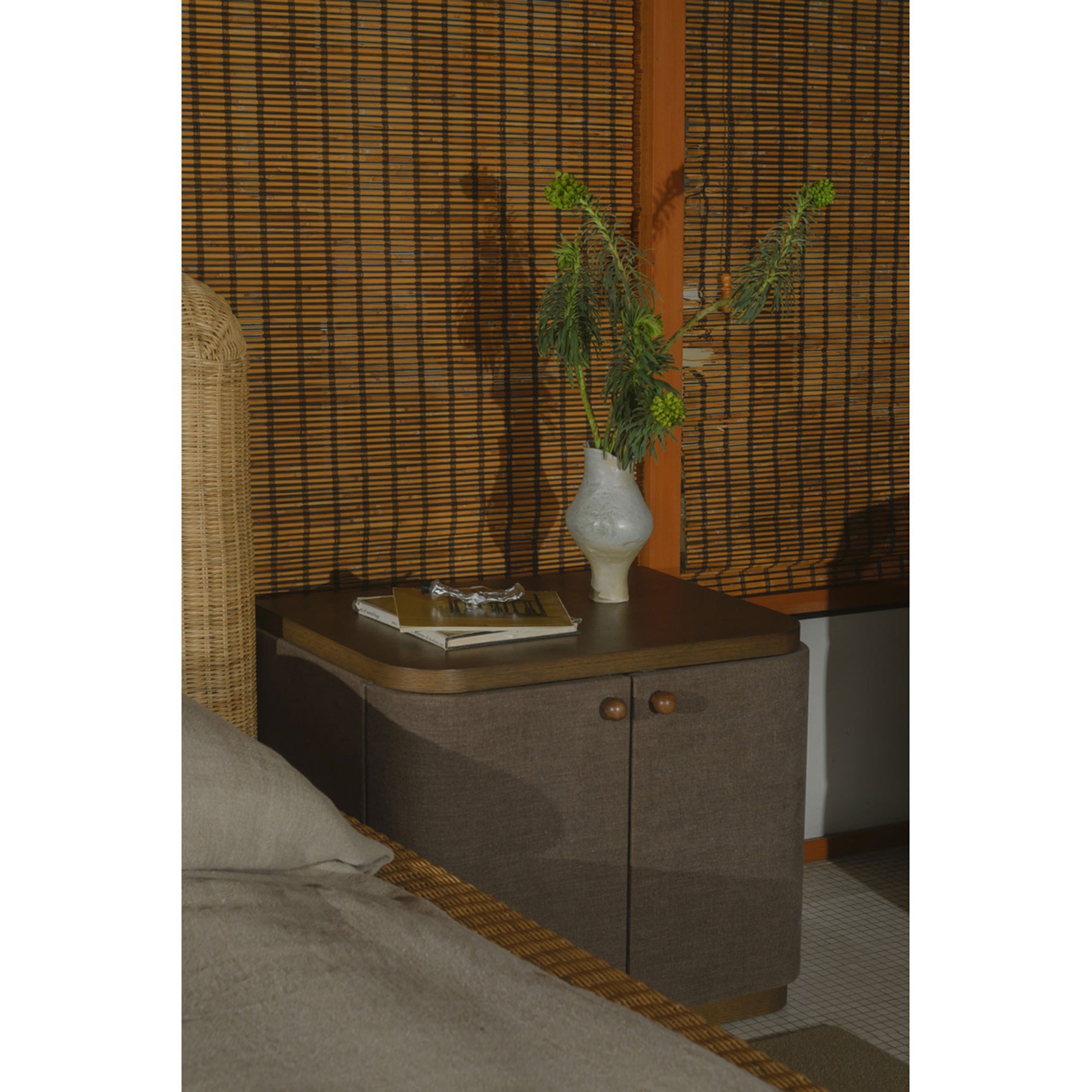 Simone Brown Nightstand - Ornate Home