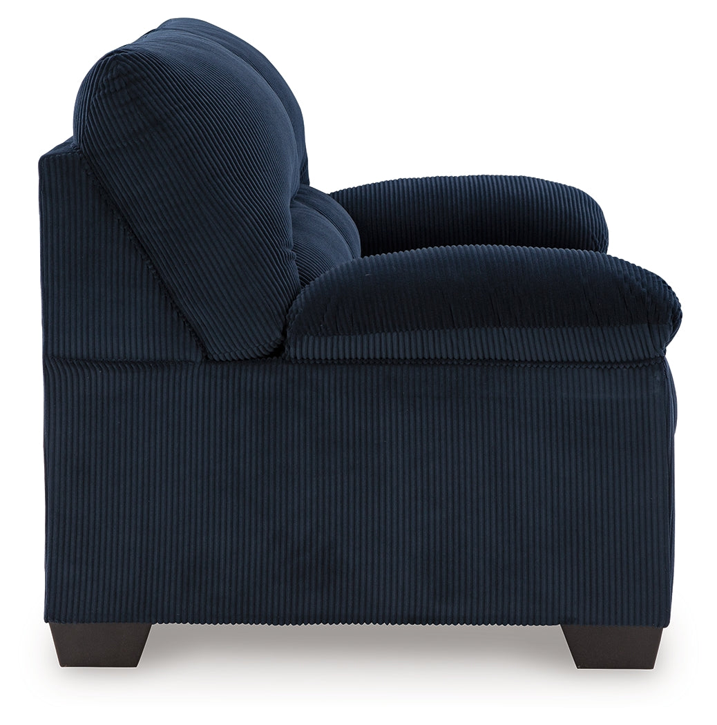 SimpleJoy Navy Loveseat - Ornate Home