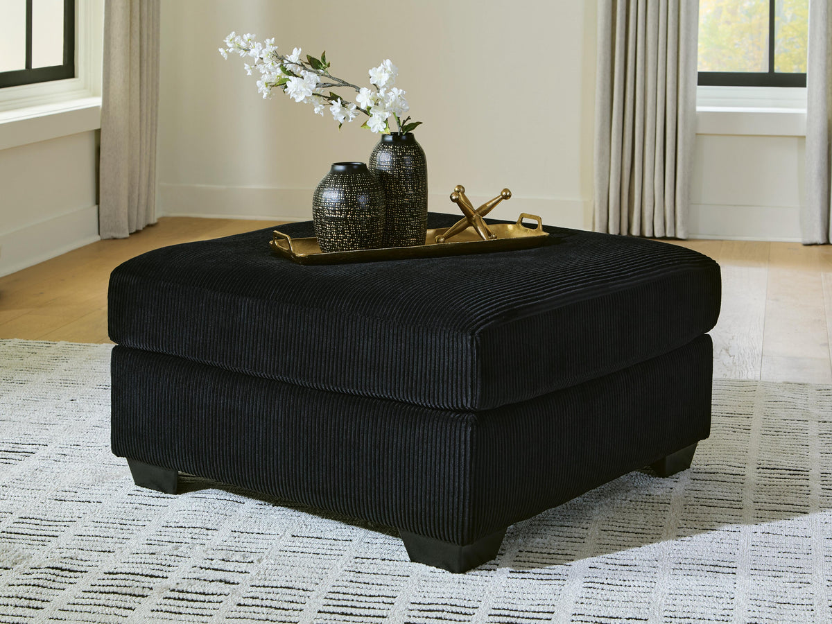 SimpleJoy Onyx Oversized Accent Ottoman - Ornate Home