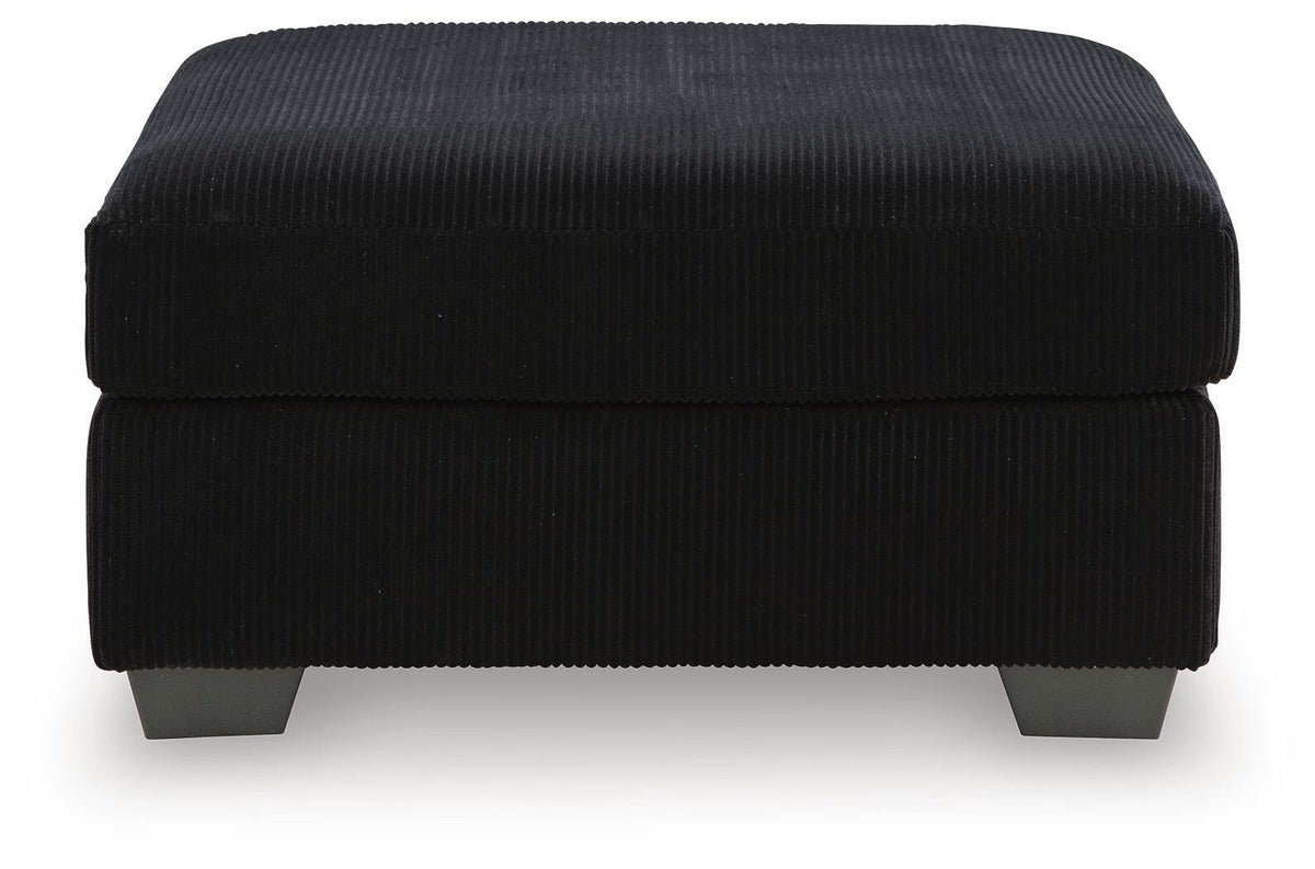 SimpleJoy Onyx Oversized Accent Ottoman - Ornate Home