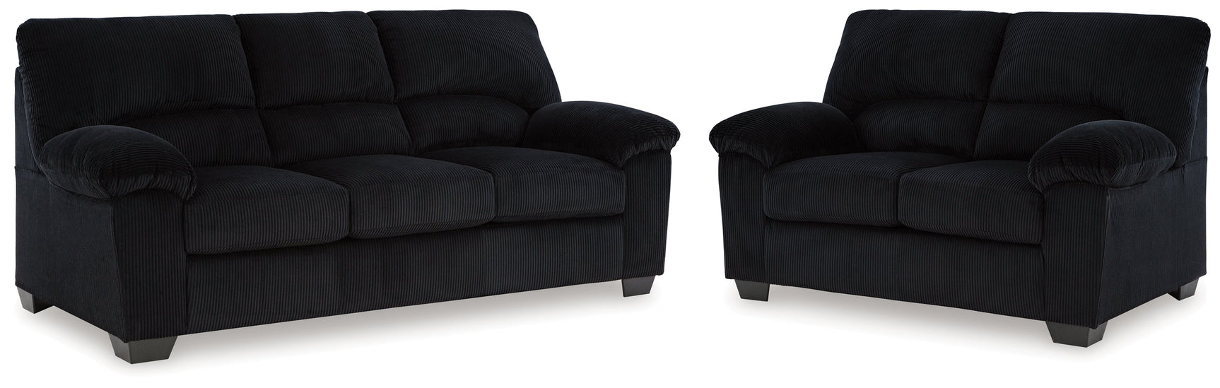 SimpleJoy Onyx Sofa & Loveseat (Online Special Price) - Ornate Home