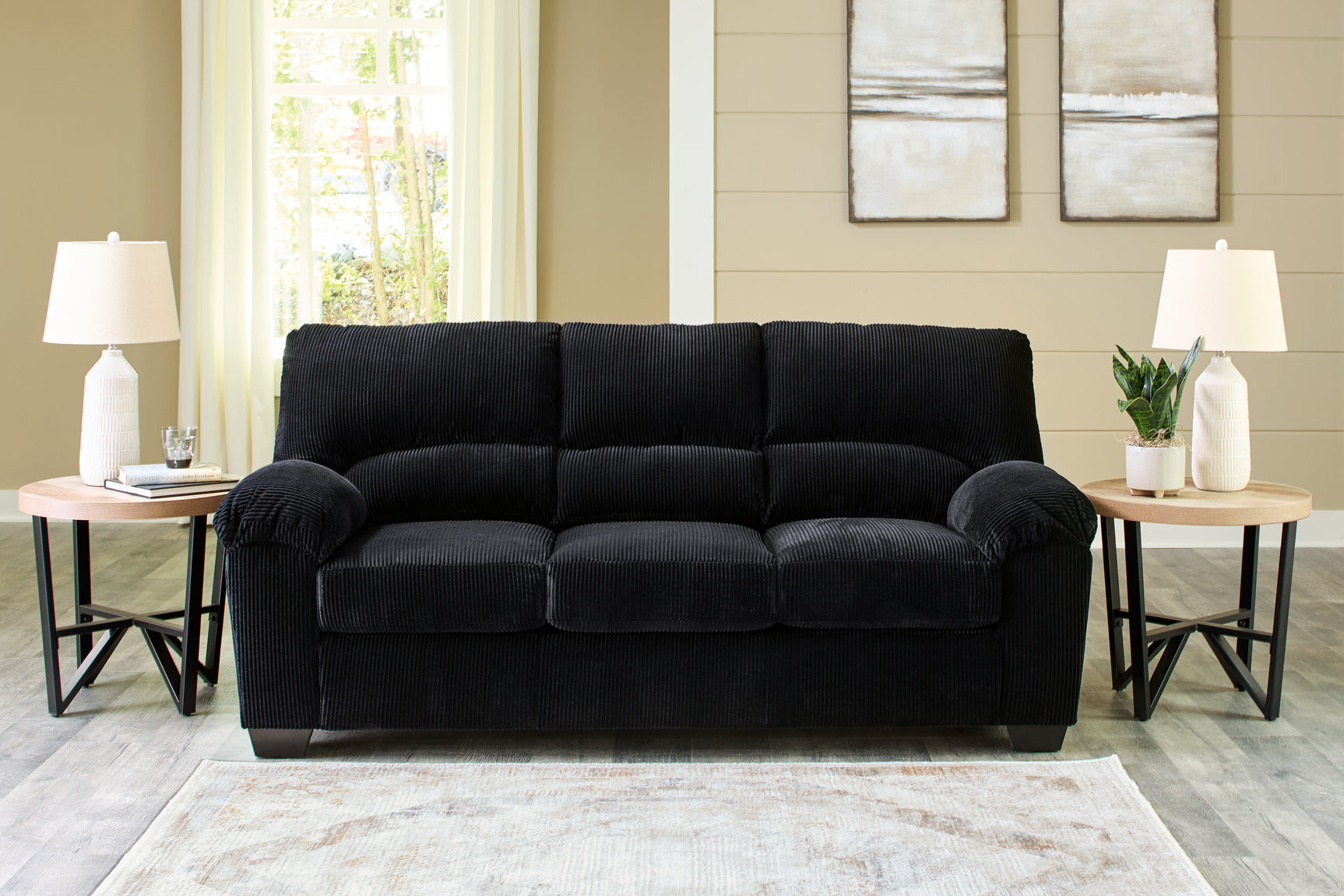 SimpleJoy Onyx Sofa, Loveseat and Recliner - Ornate Home