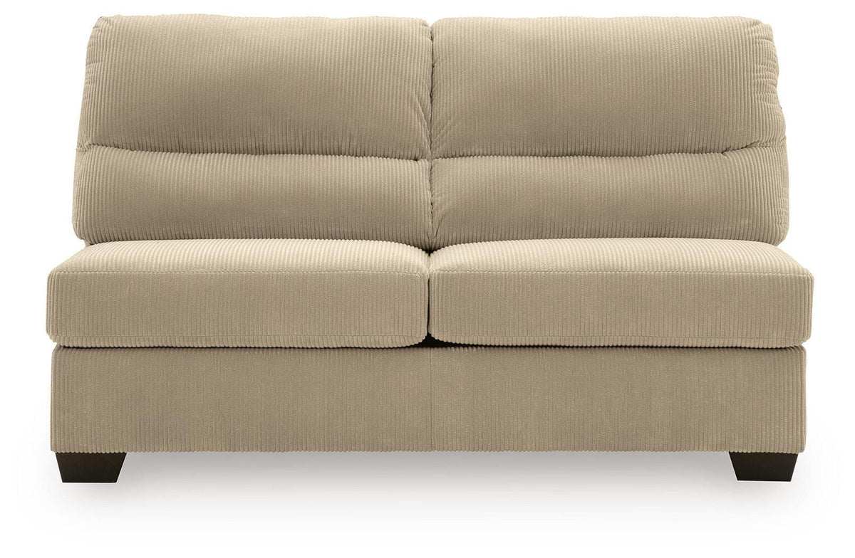 SimpleJoy Sand 3-Piece Sectional and Ottoman (Online Special Price) - Ornate Home