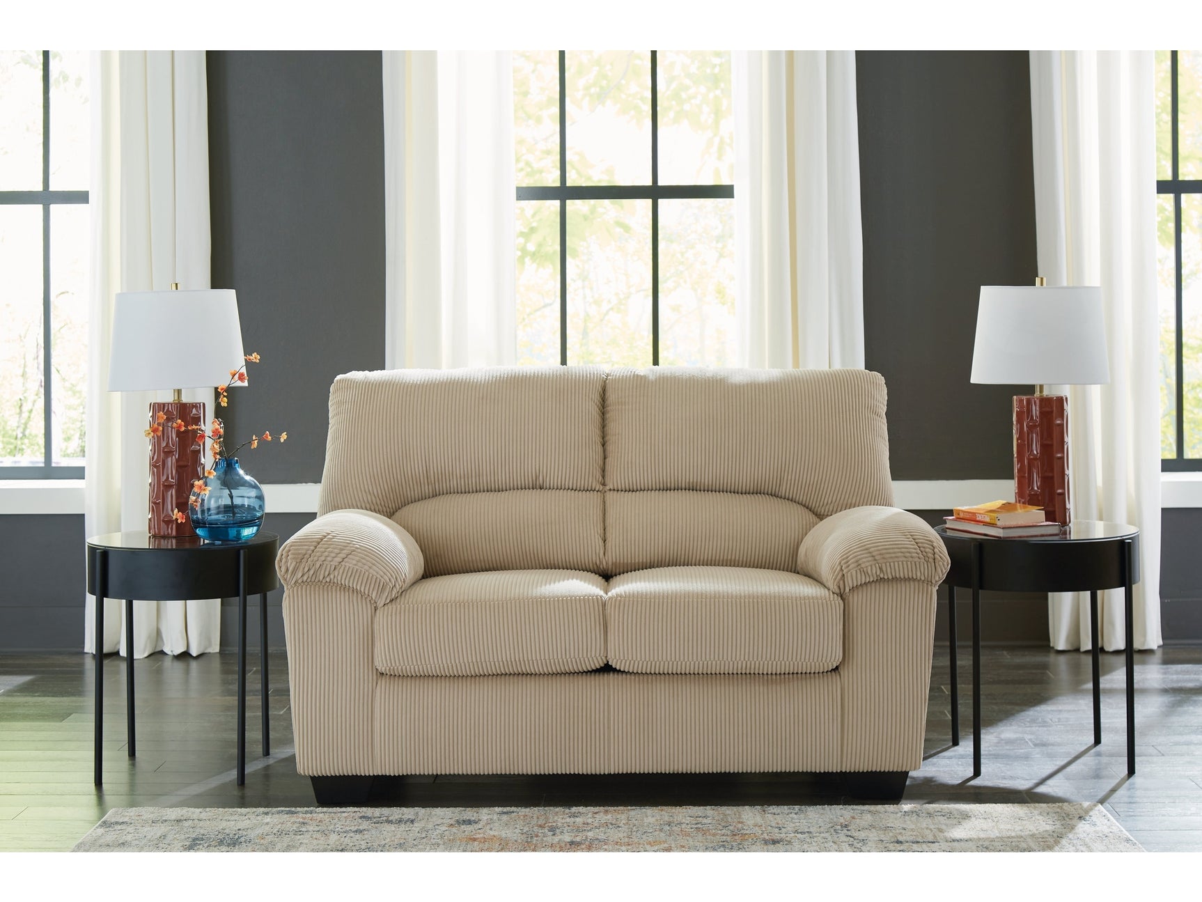 SimpleJoy Sand Loveseat - Ornate Home