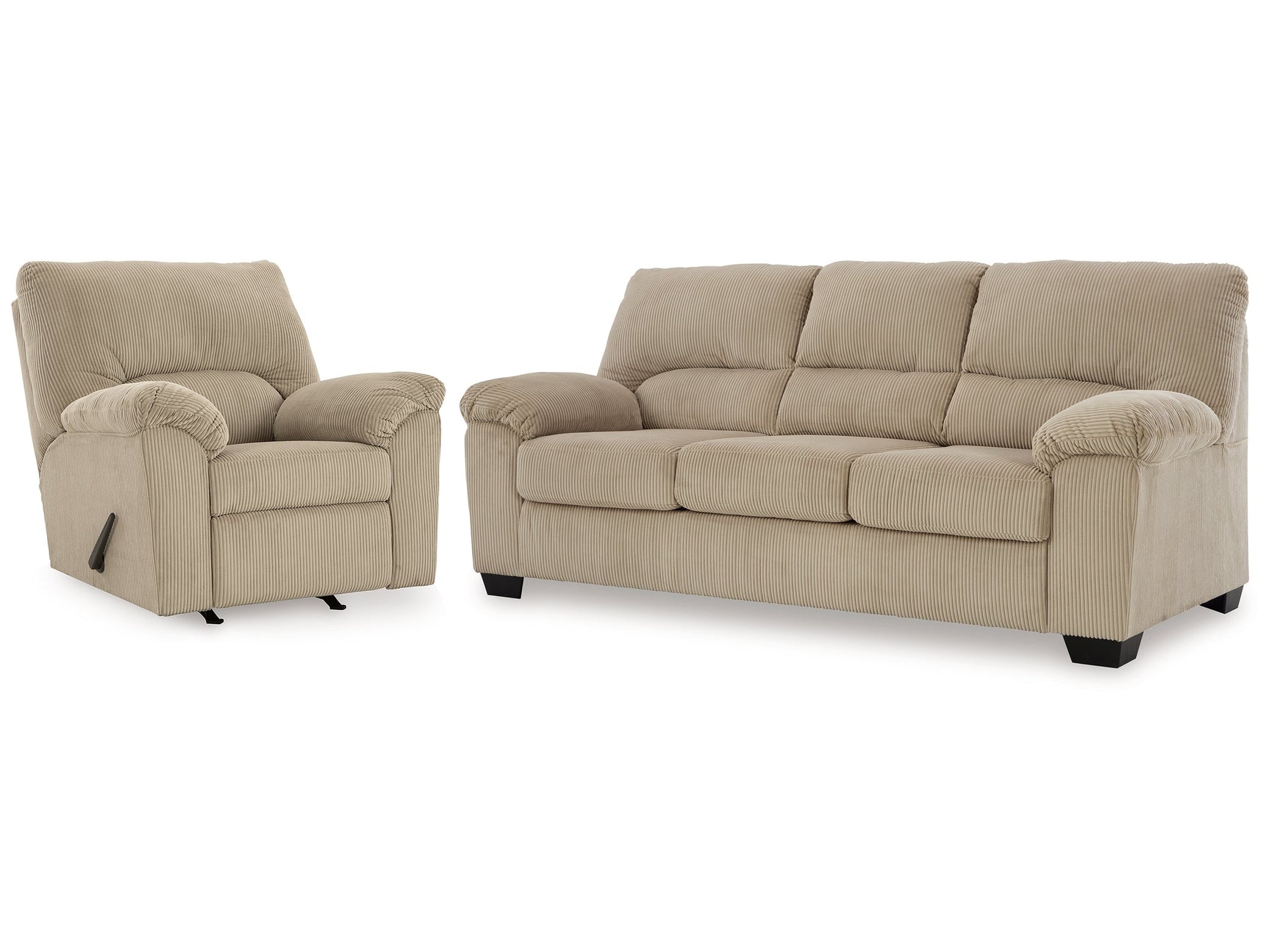 SimpleJoy Sand Sofa and Recliner - Ornate Home