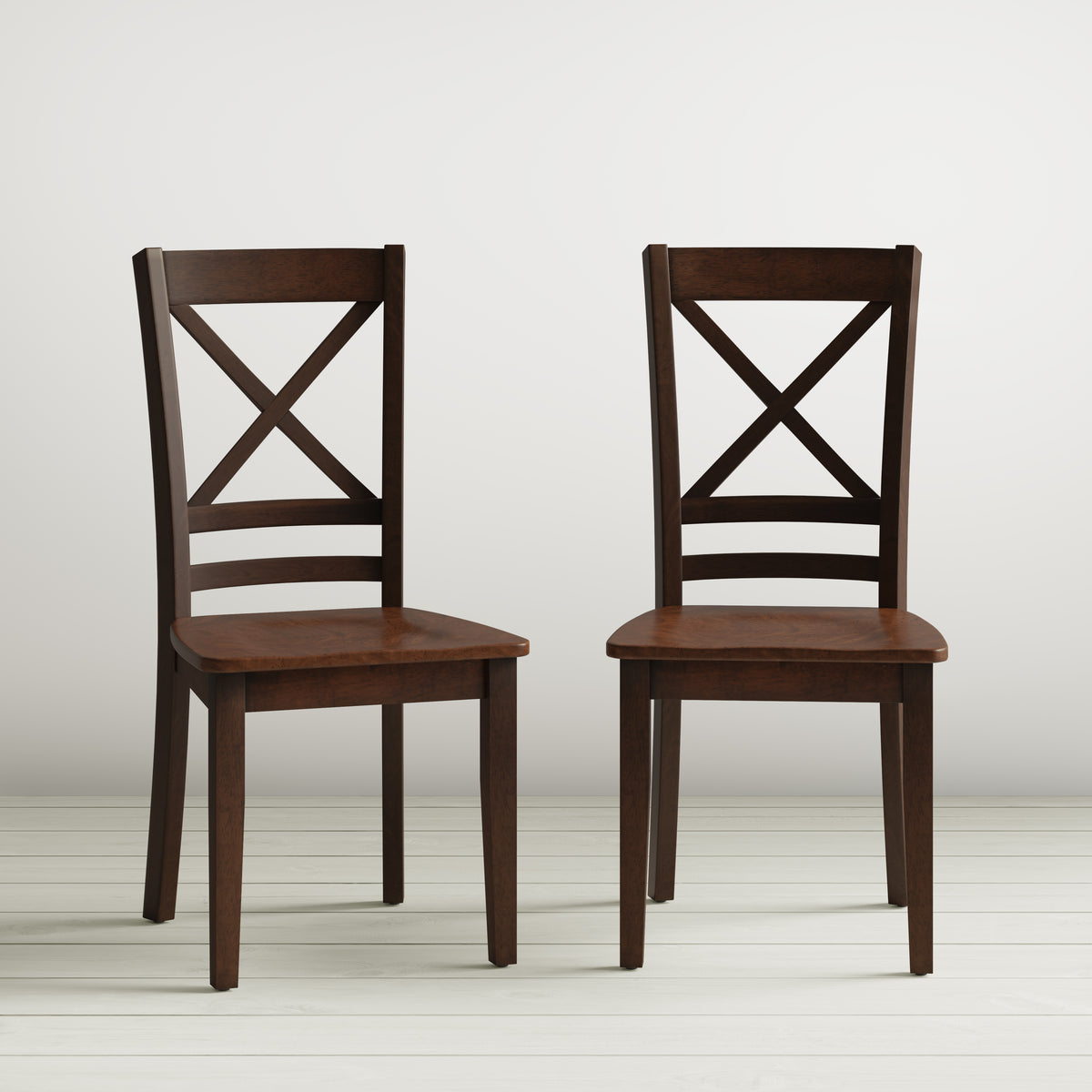 Simplicity Caramel Drop Leaf Table w/ 4 X-Back Chairs - Ornate Home