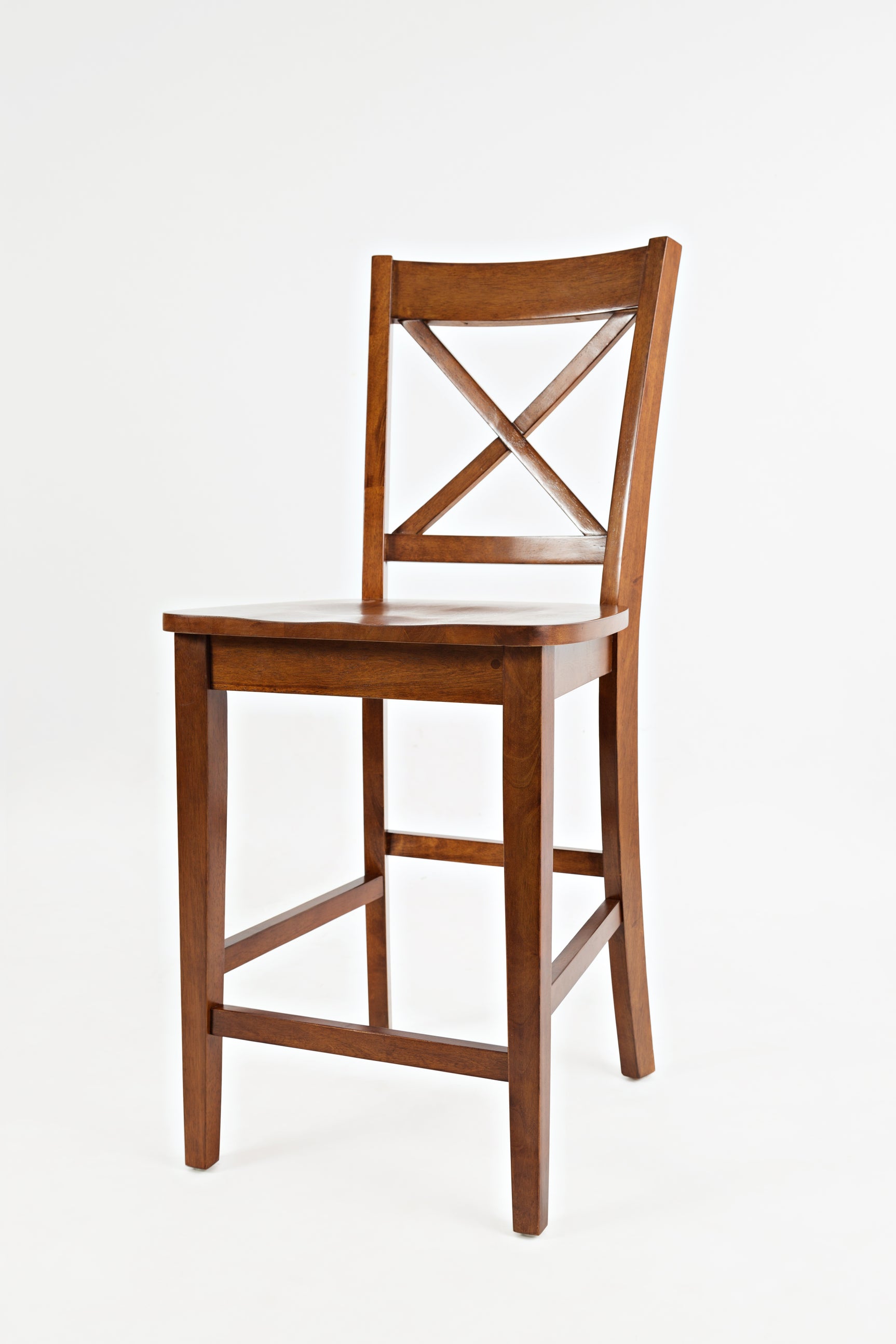 Simplicity Caramel X Back Stool (Set of 2) - Ornate Home