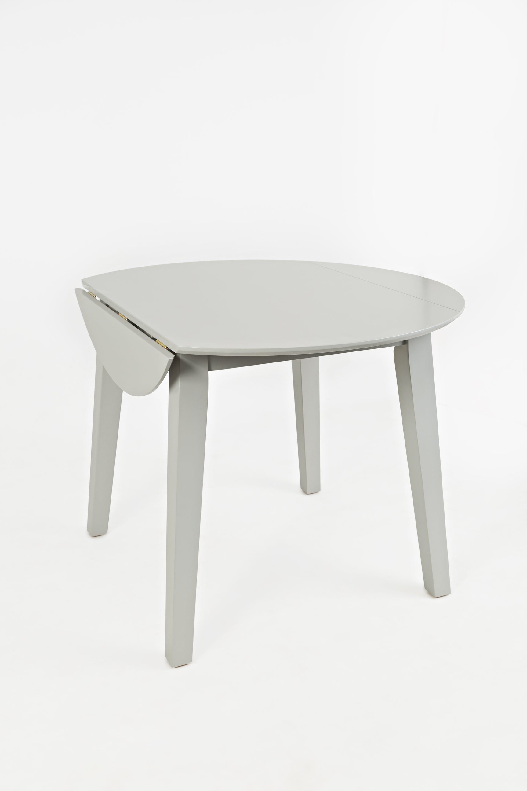 Simplicity Dove Round Dropleaf Table - Ornate Home