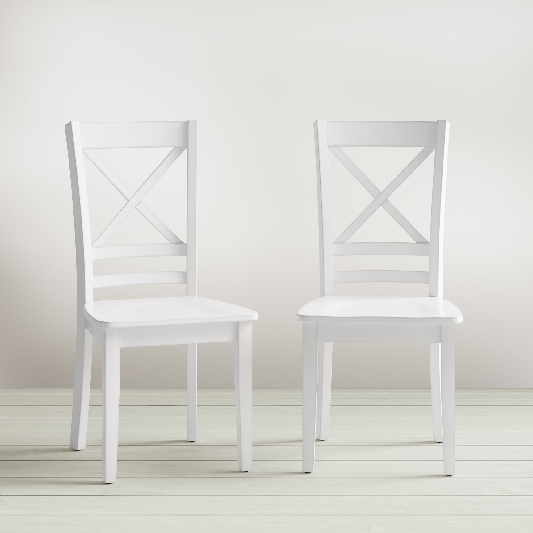 Simplicity Dove X Back Chair (Set of 2) - Ornate Home