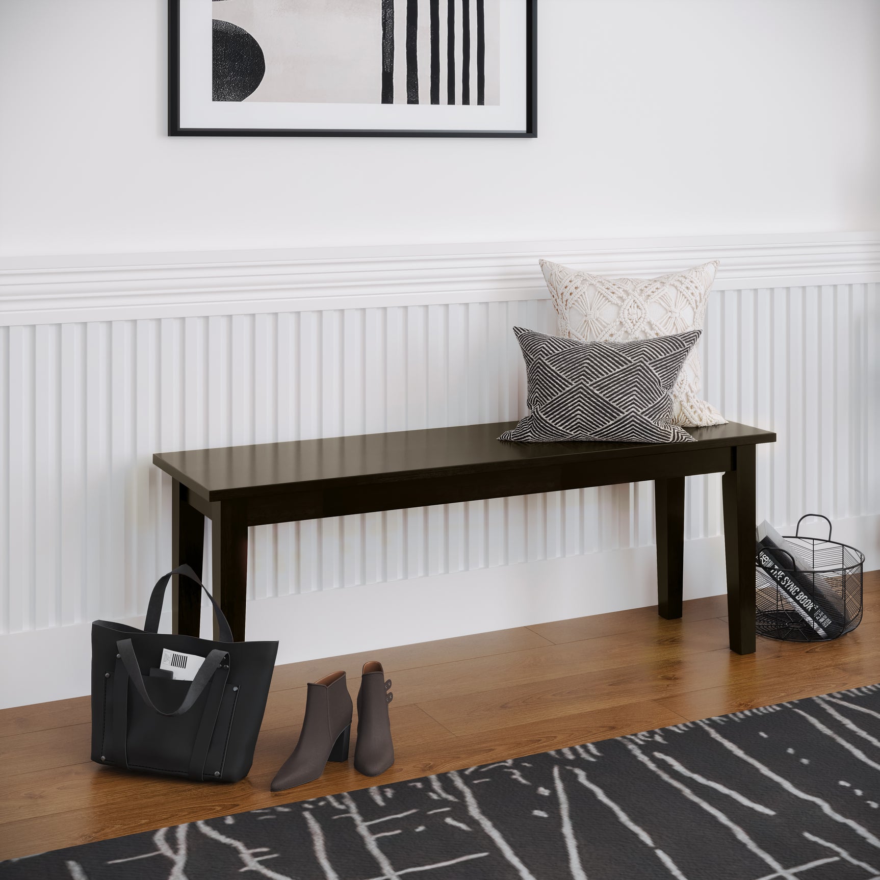 Simplicity Espresso Bench - Ornate Home