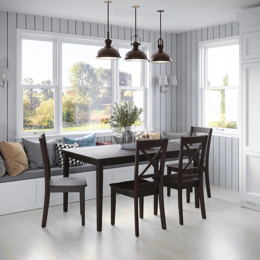 Simplicity Espresso Rect. Dining Table - Ornate Home