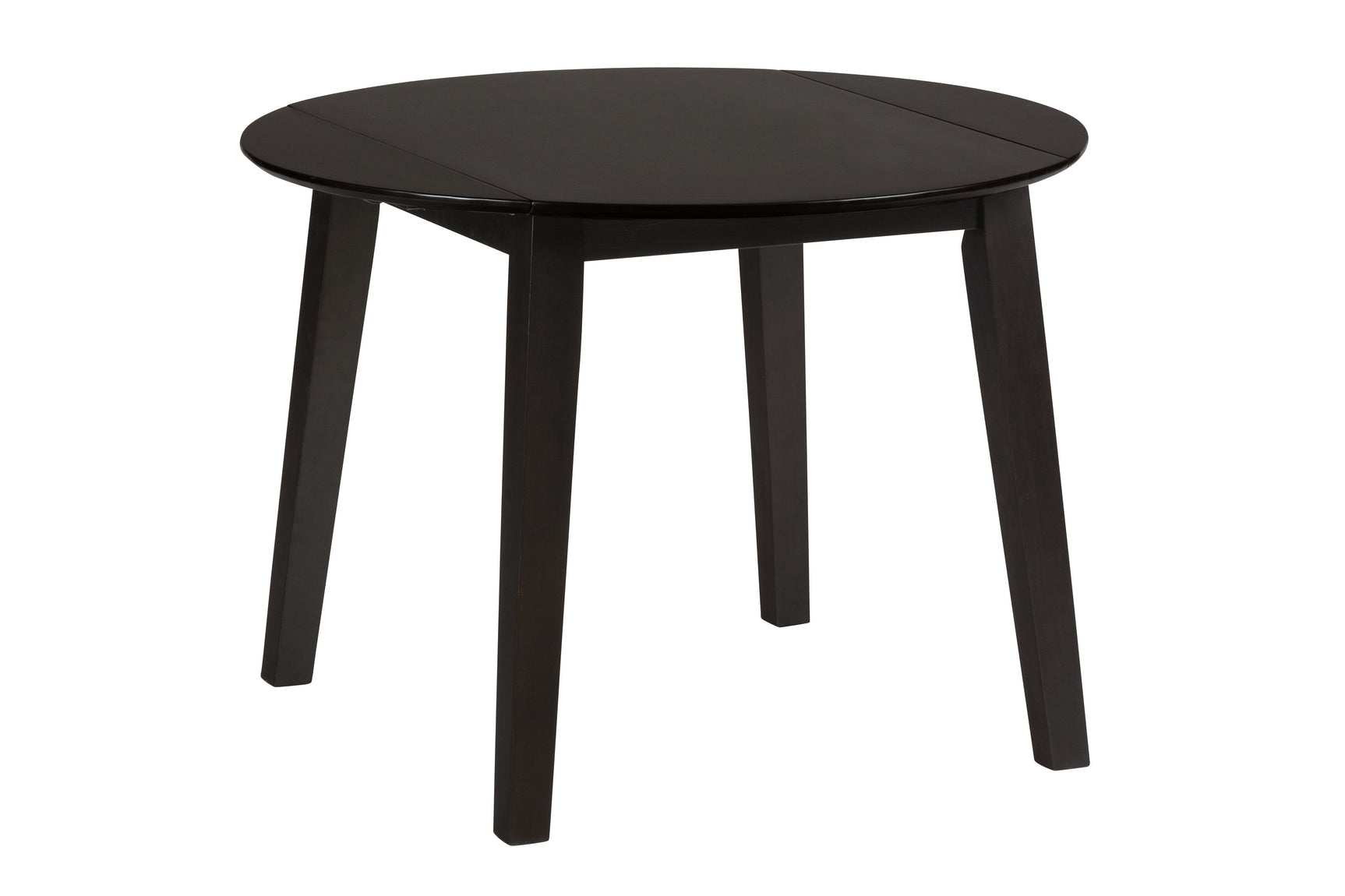 Simplicity Espresso Round Dropleaf Table - Ornate Home