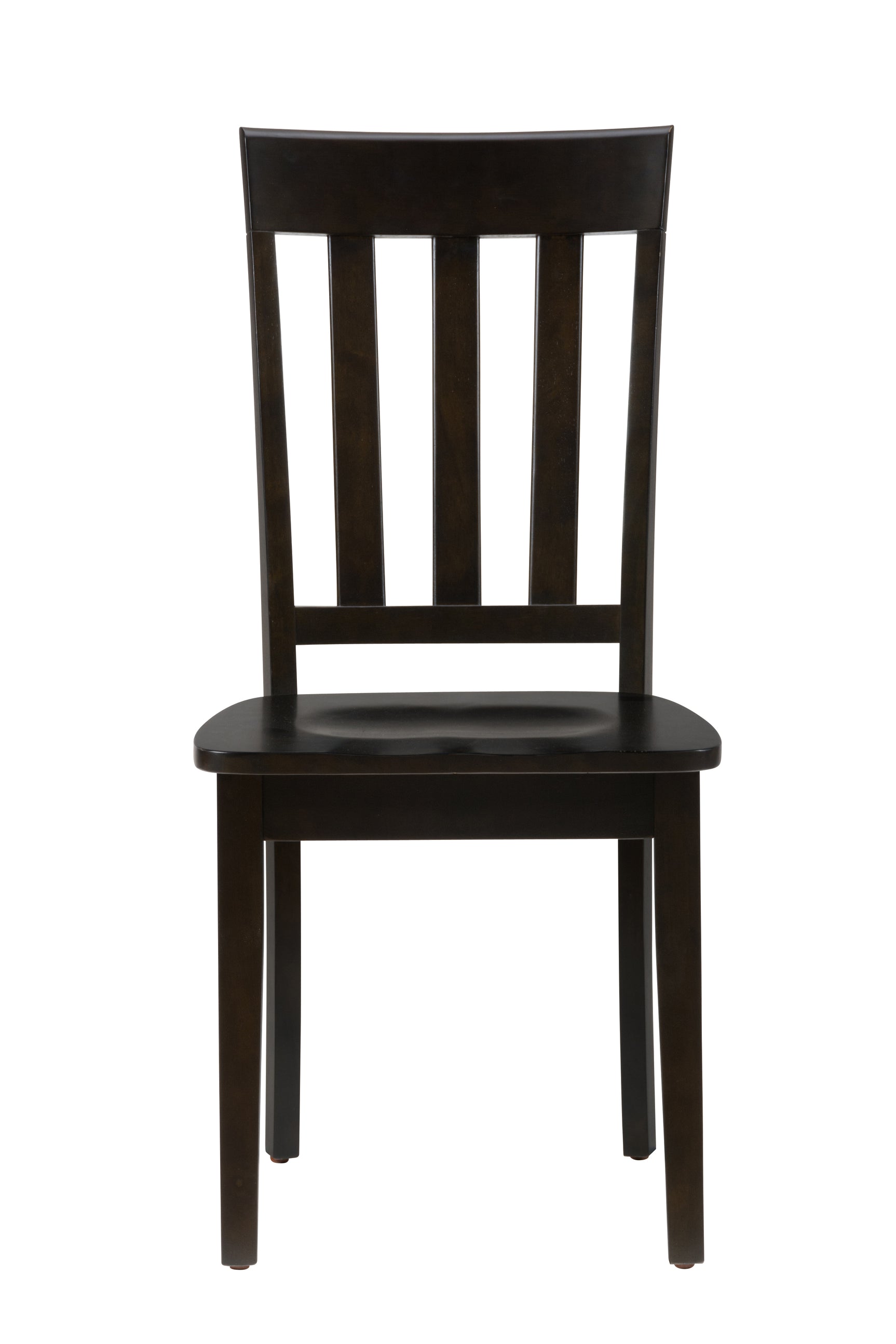 Simplicity Espresso Slatback Chair (Set of 2) - Ornate Home