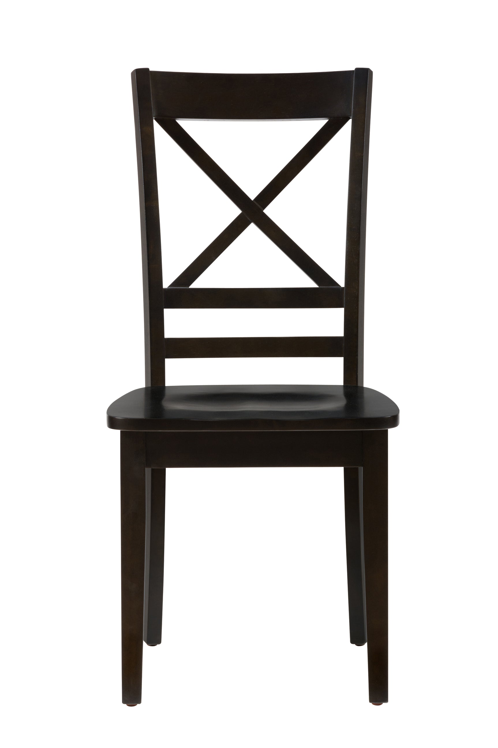 Simplicity Espresso X Back Chair (Set of 2) - Ornate Home