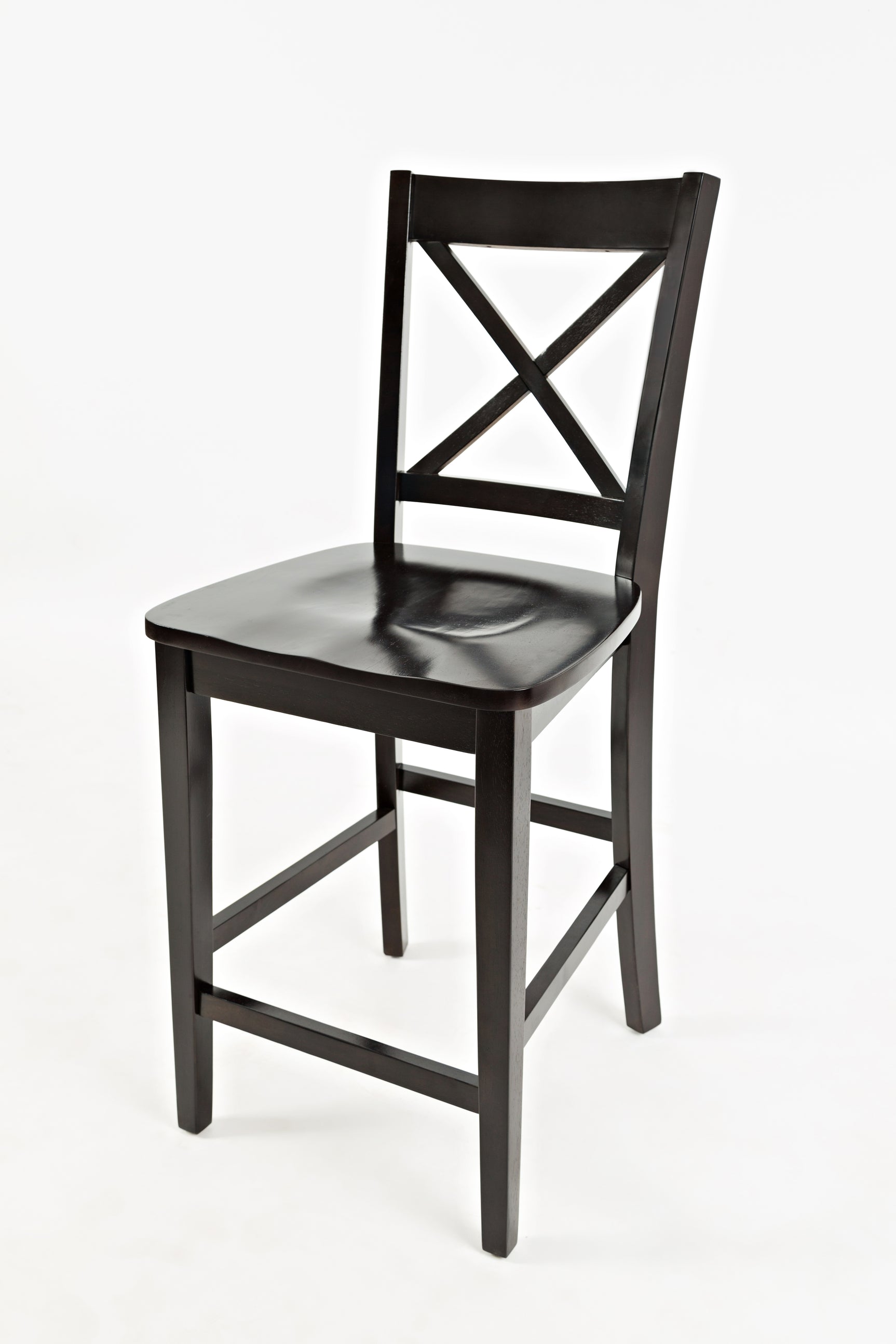 Simplicity Espresso X Back Stool (Set of 2) - Ornate Home