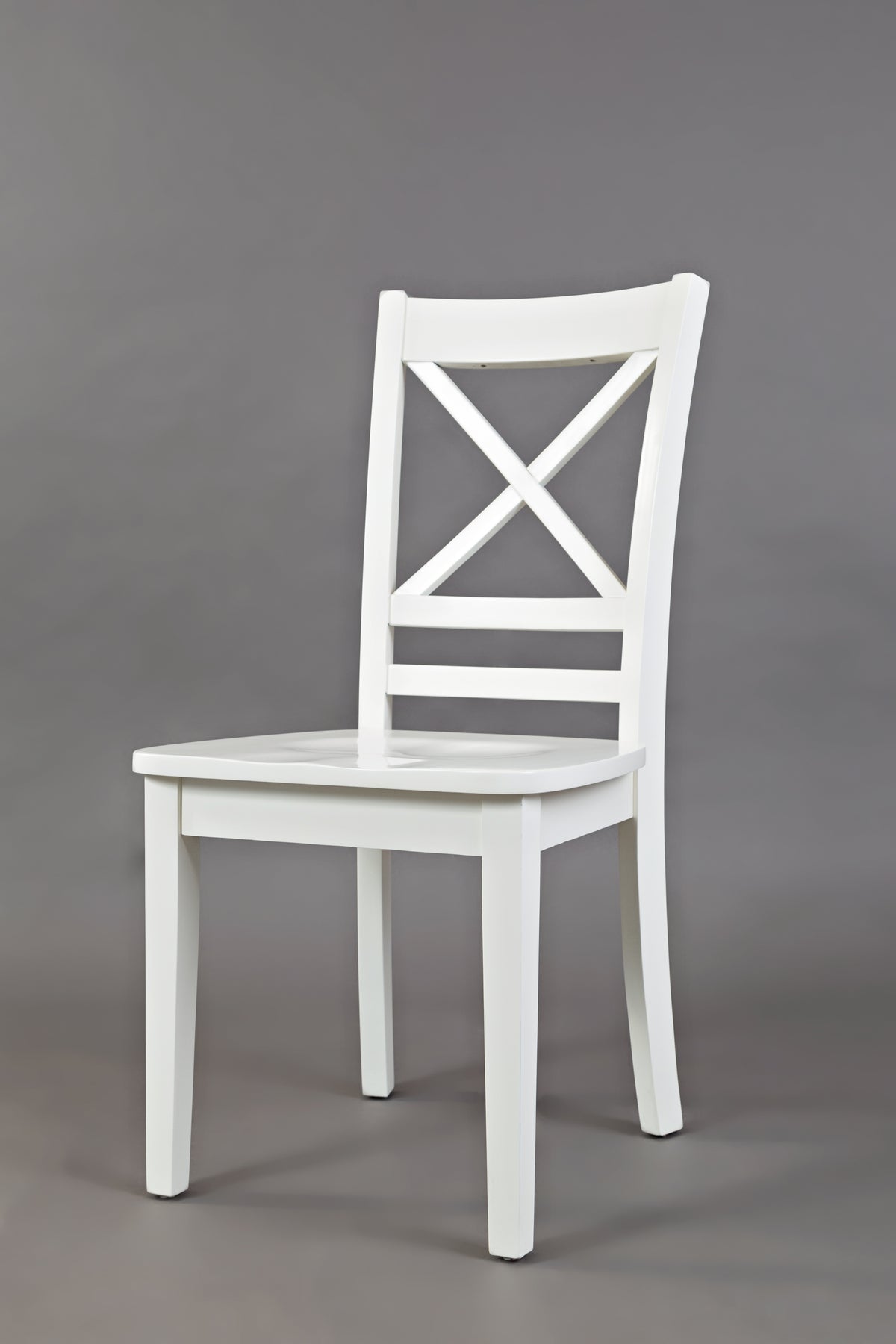 Simplicity Paperwhite Rect. Dining Dining Table w/ 4 X-Back Chairs, Bench - Ornate Home