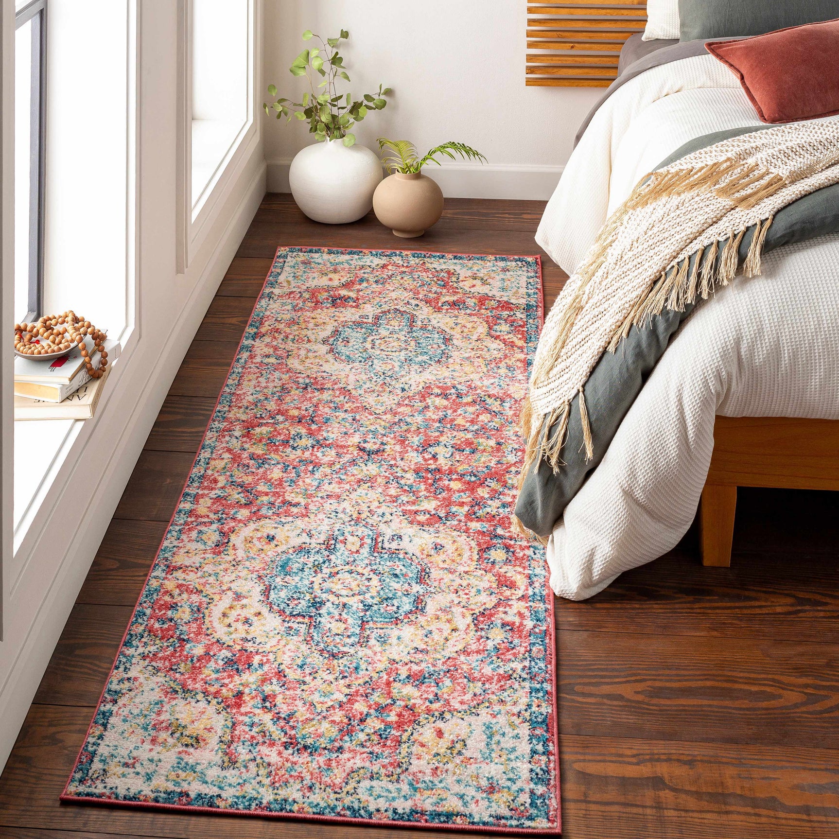 Simsbury Red Area Rug - Ornate Home