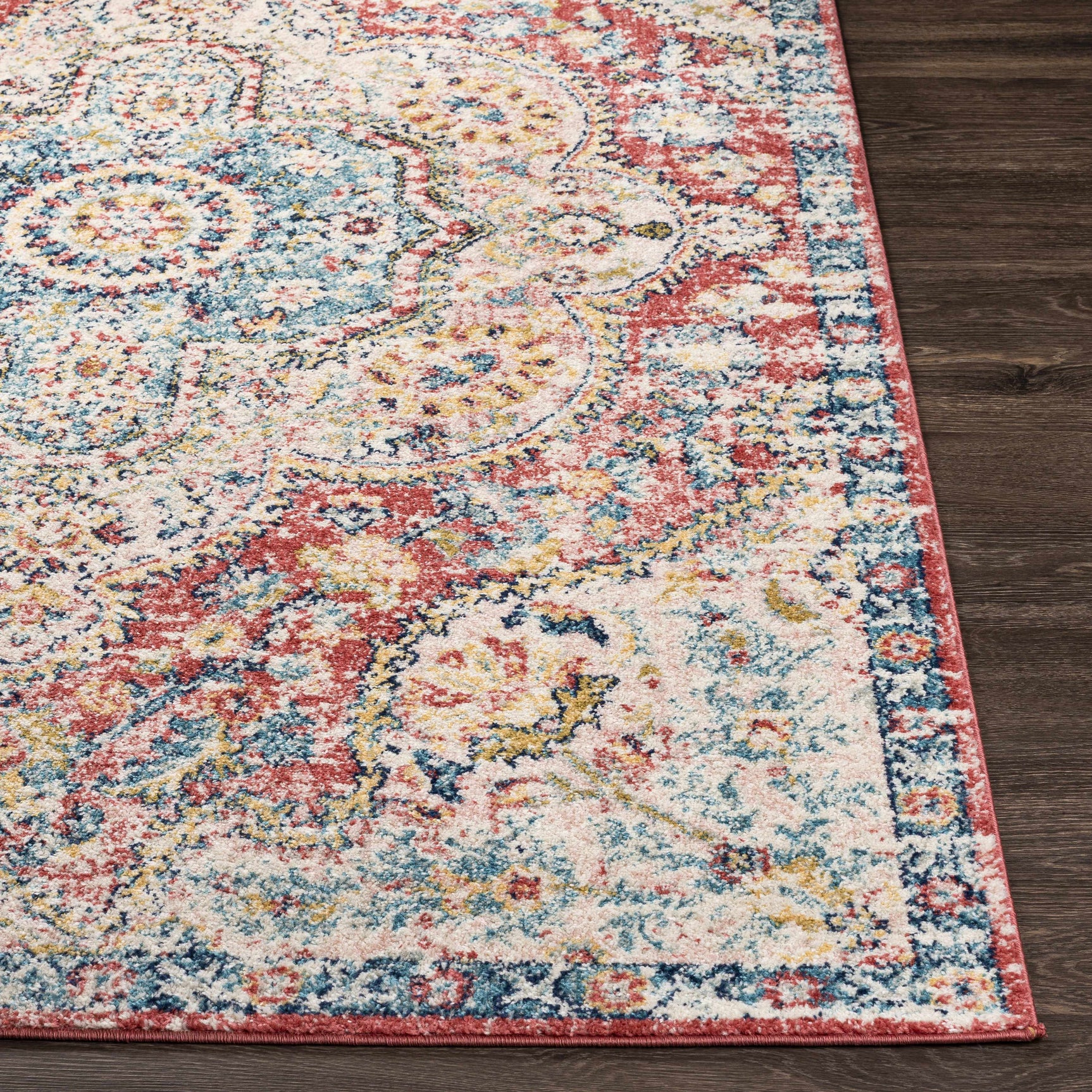 Simsbury Red Area Rug - Ornate Home