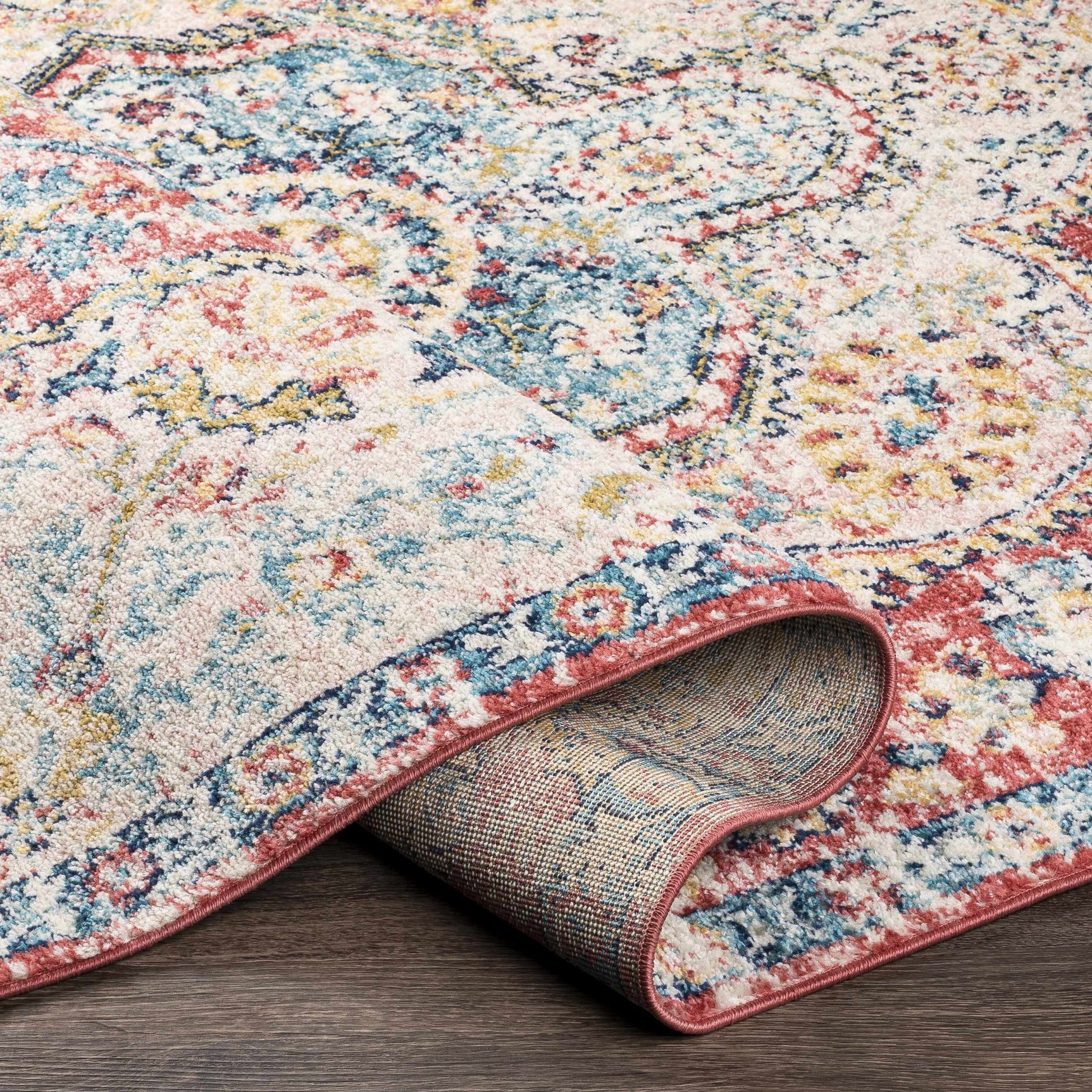 Simsbury Red Area Rug - Ornate Home
