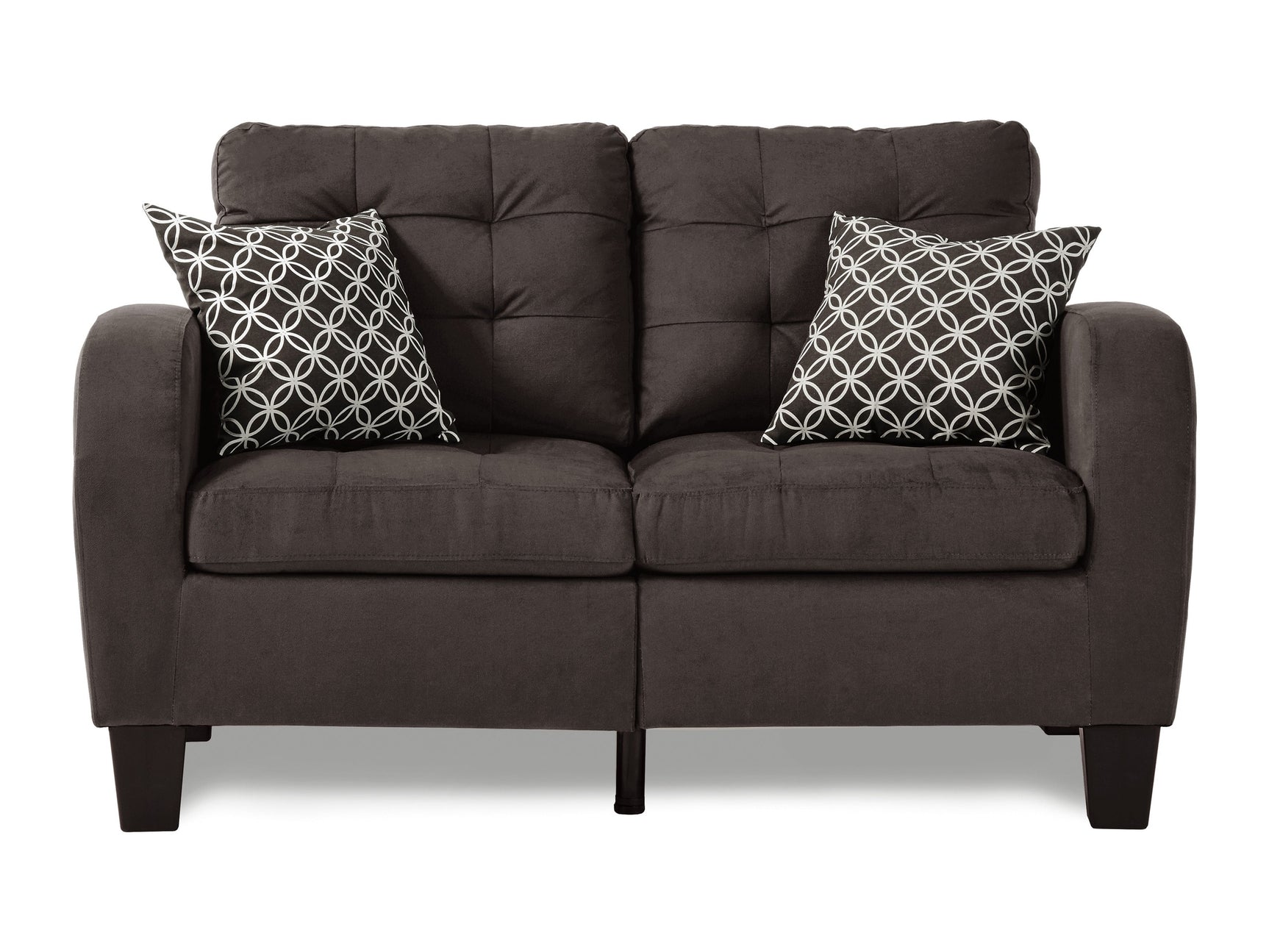 Sinclair Chocolate Loveseat - Ornate Home