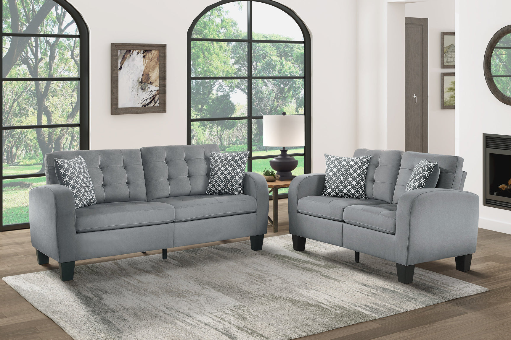 Sinclair Gray Sofa - Ornate Home