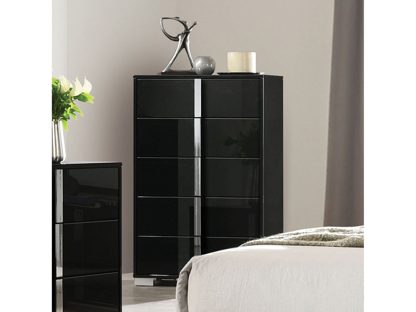 Sinistra Black Chest - Ornate Home