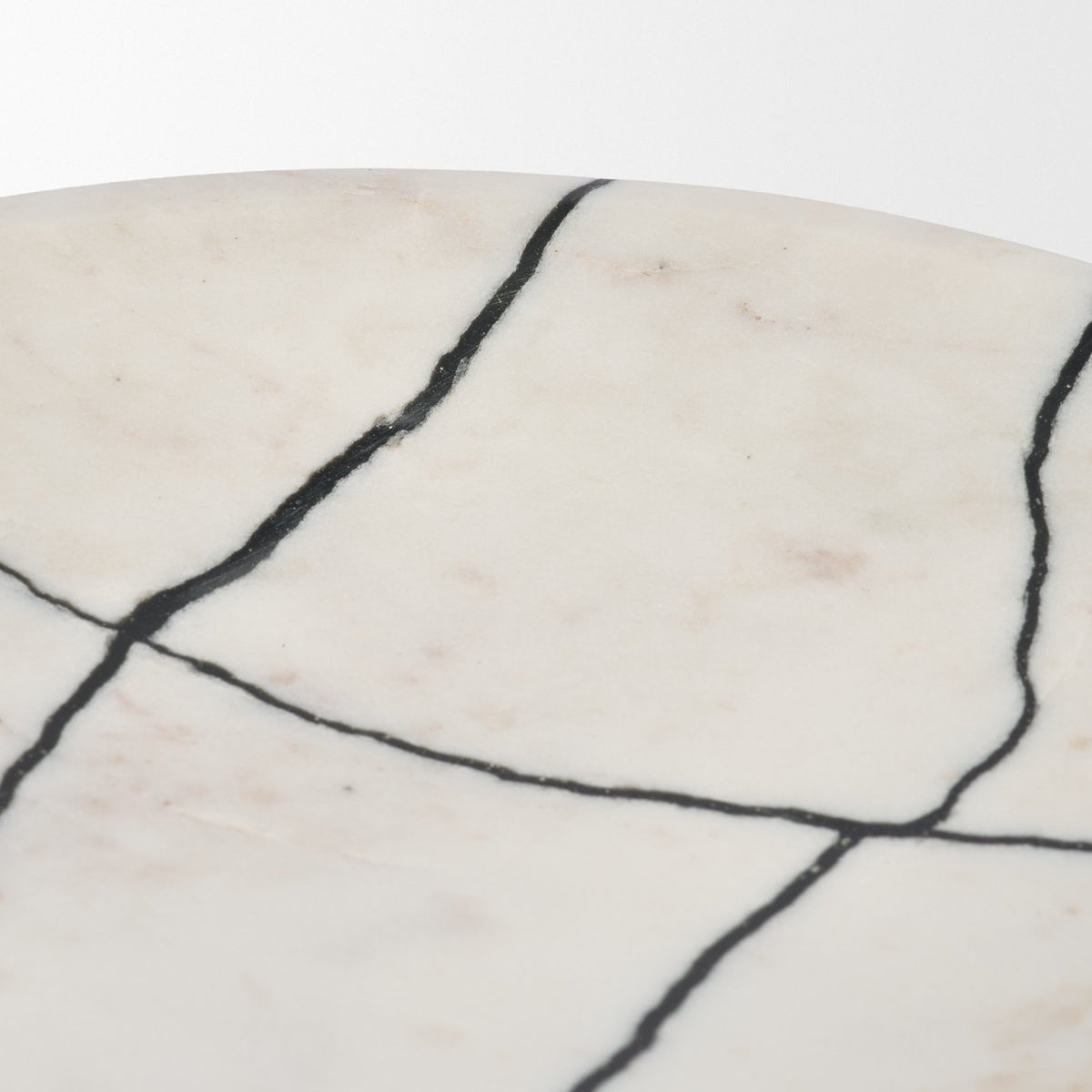 Sintessi White Round Marble Decorative Bowl - Ornate Home