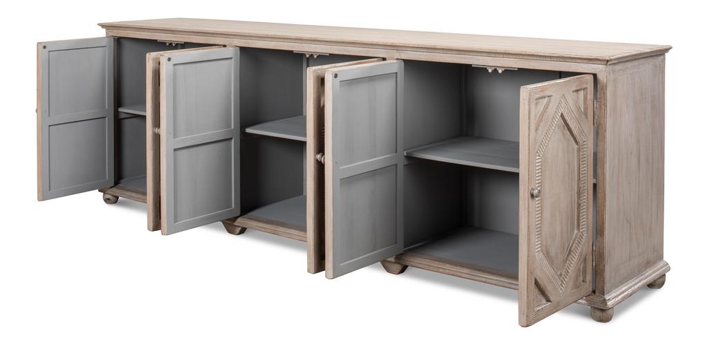 Six Diamonds Grey Sideboard - Ornate Home